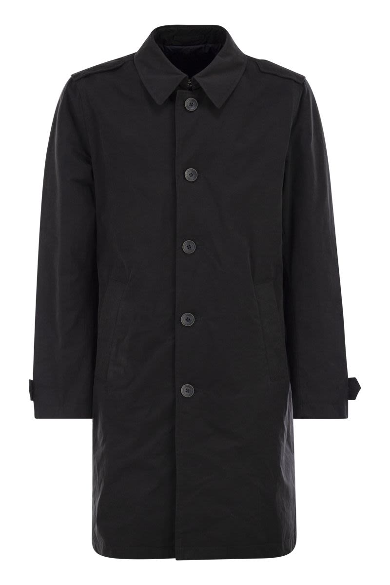 HERNO Waterproof Cotton Blend Trench Jacket