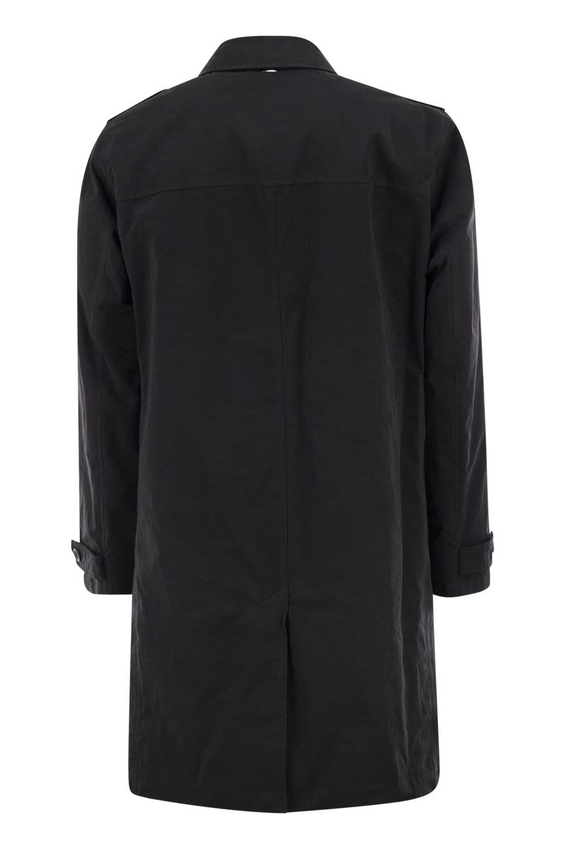 HERNO Waterproof Cotton Blend Trench Jacket