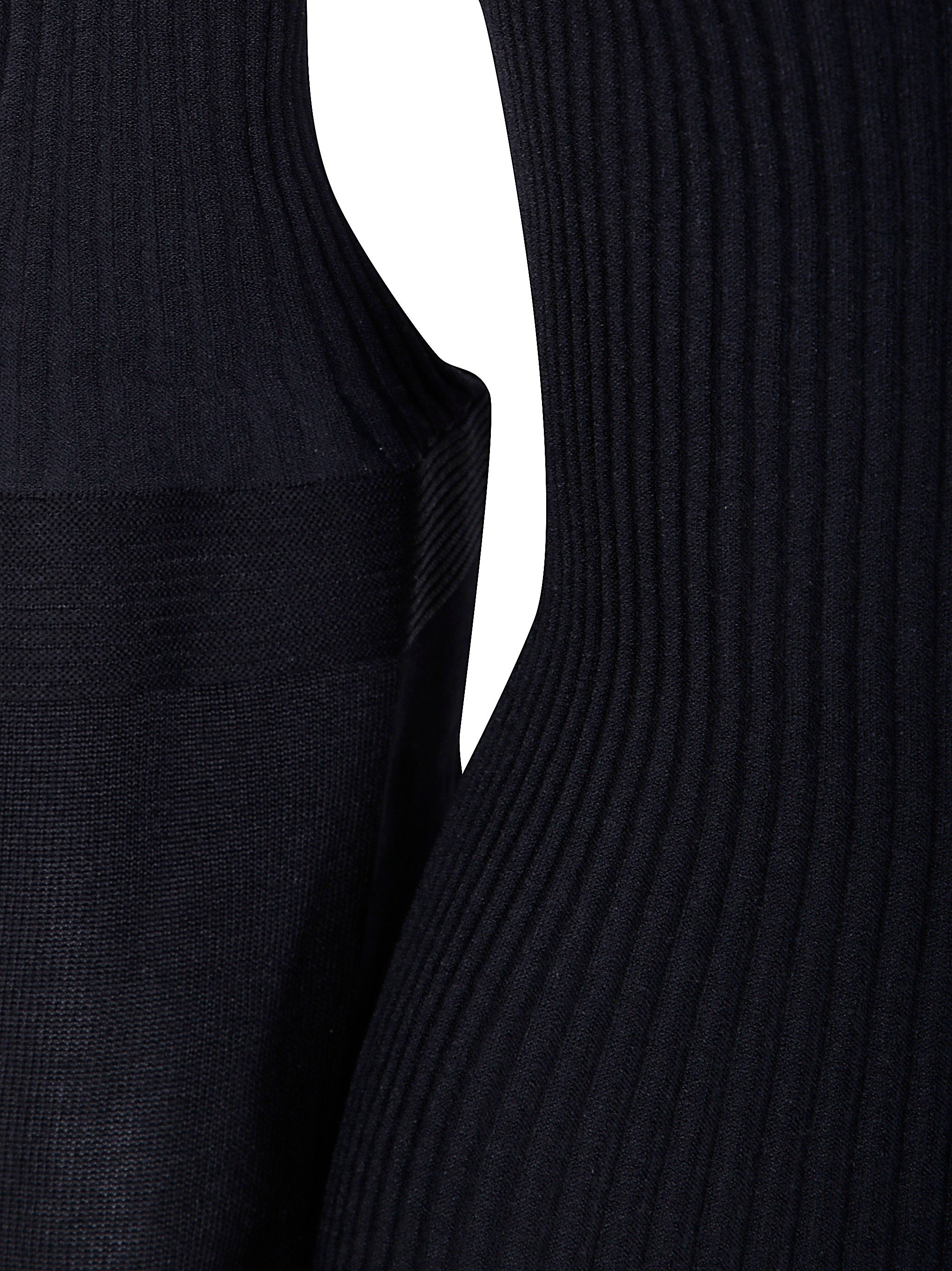 HOMME PLISSE Thin and Thick Knit Mini Top for Women