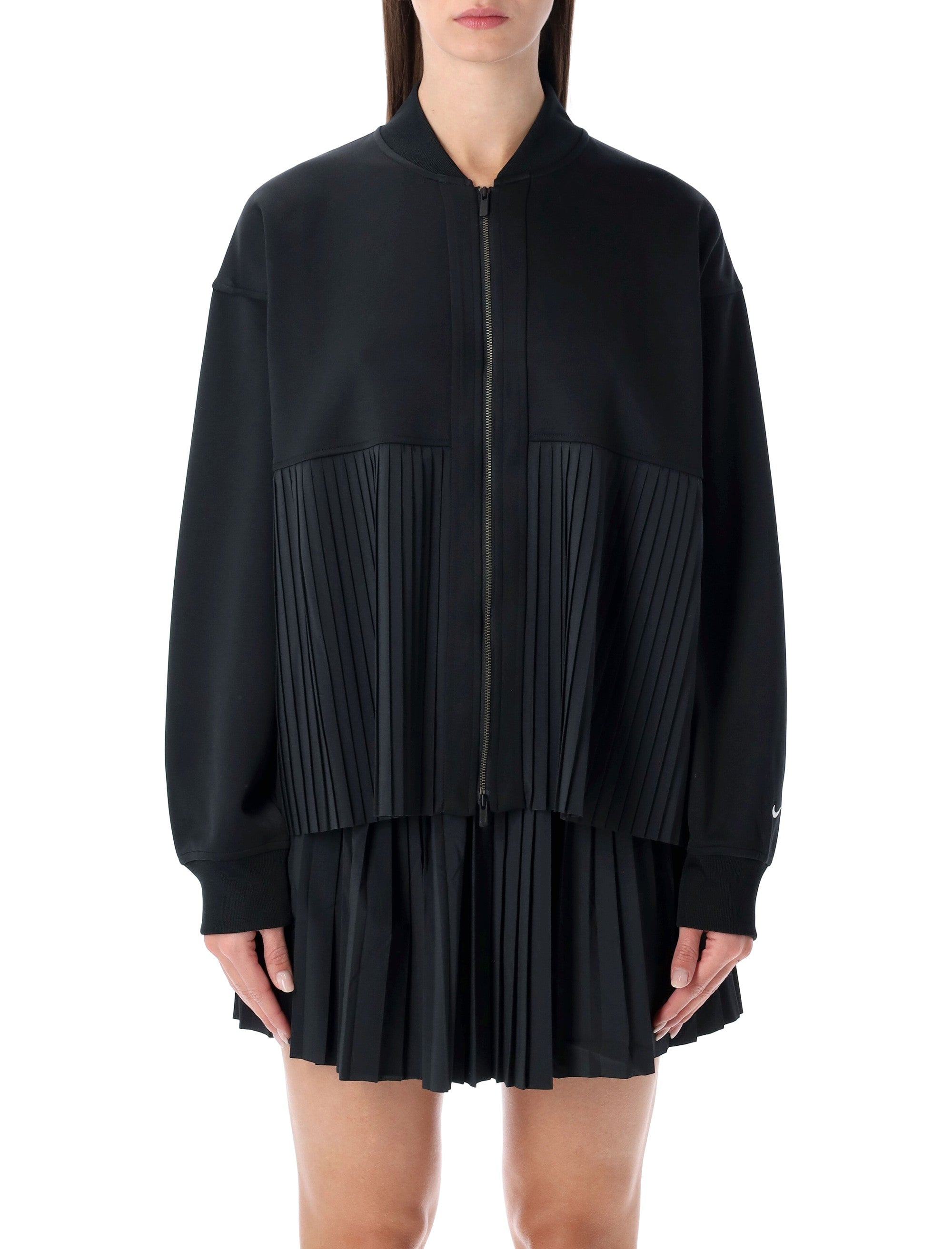 NIKE Oversized Pleated Zip Jacket - Size S