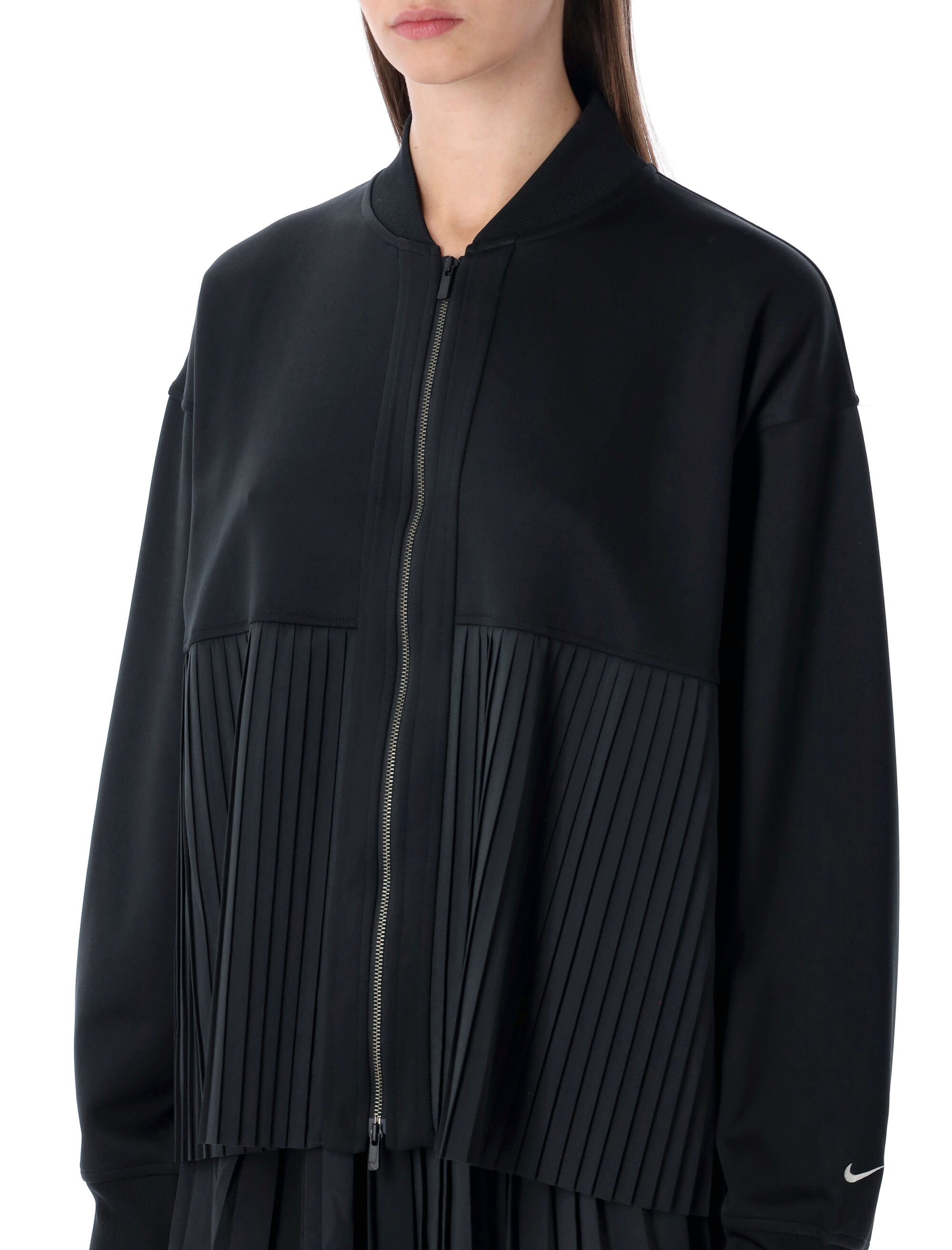 NIKE Oversized Pleated Zip Jacket - Size S