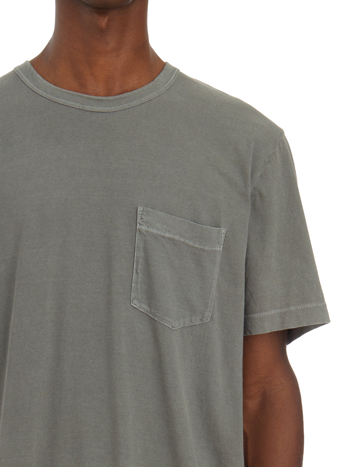 JAMES PERSE Men's Round Neck Pocket T-Shirt (Size 3)