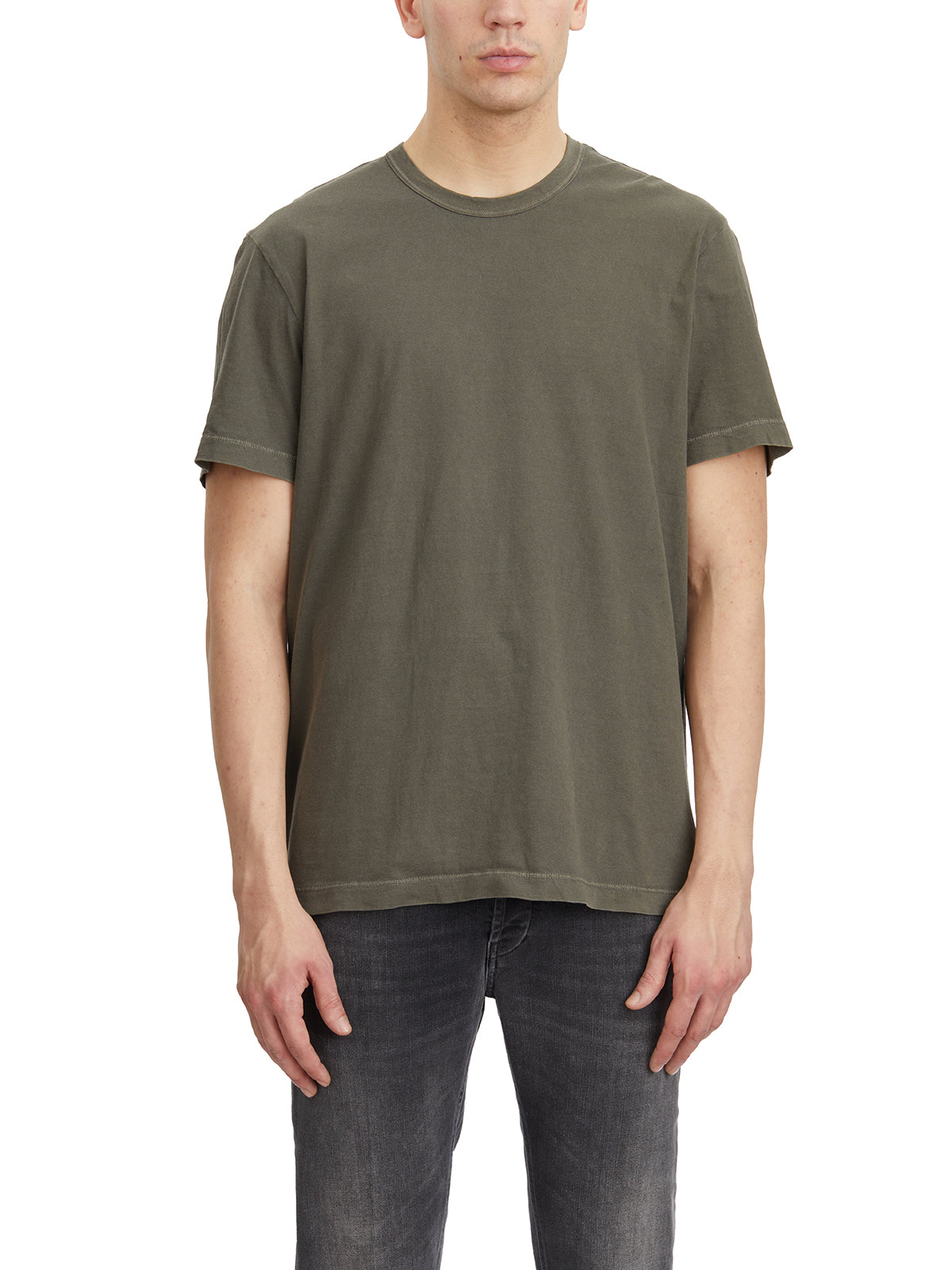 JAMES PERSE Men's Cotton Roundneck T-Shirt - Size 3