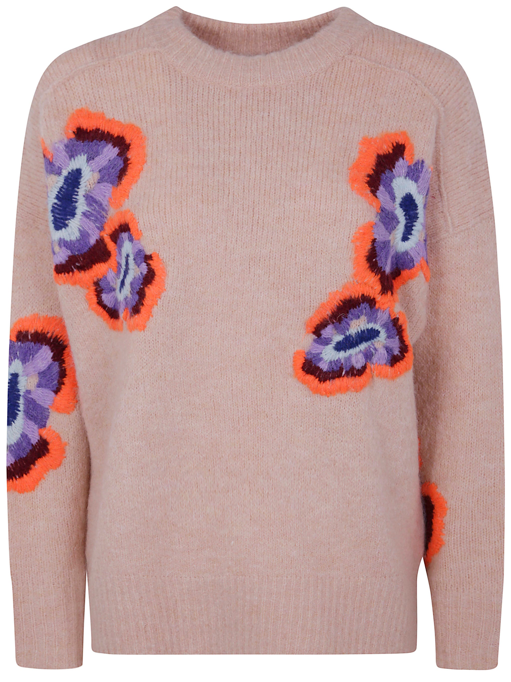 ESSENTIEL ANTWERP Impossible Knit Embroidered Sweater for Women