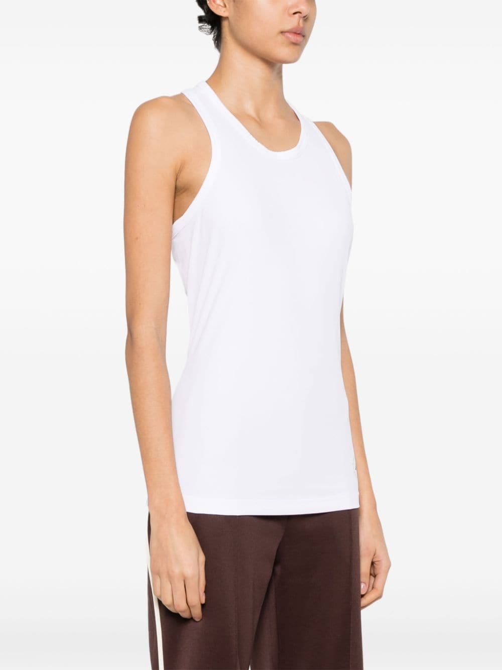 ADIDAS BY STELLA MCCARTNEY Ribbed Crew Neck Sleeveless Tank Top