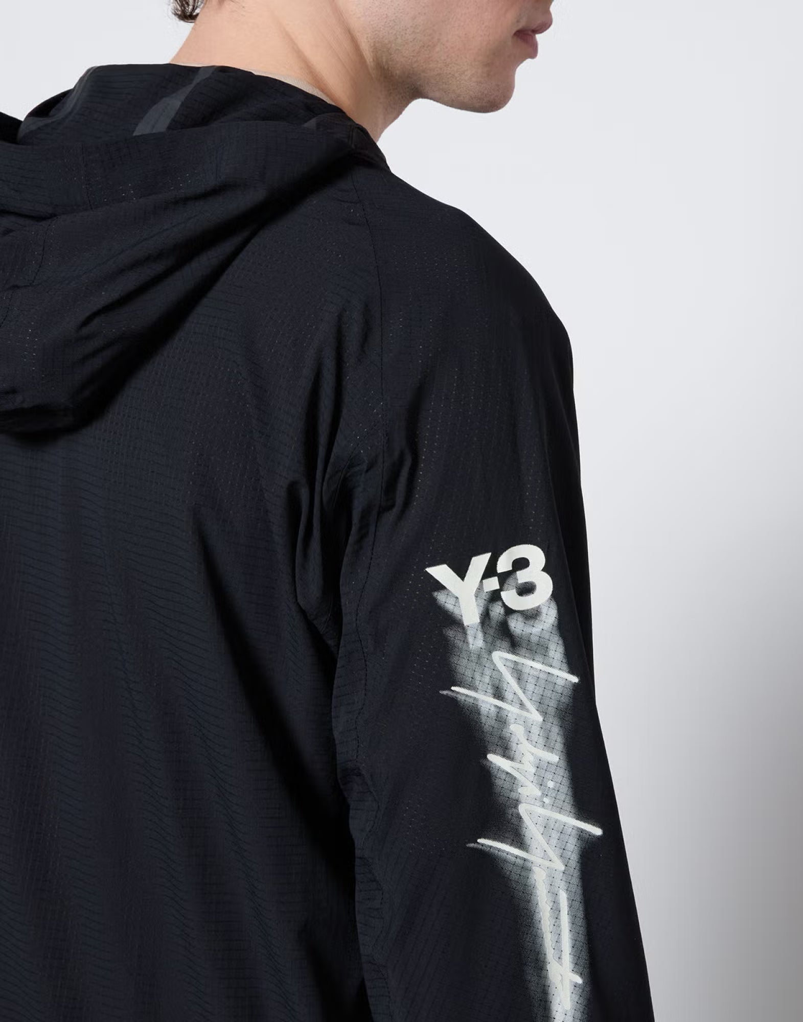 Y-3 Men's Running Logo Ripstop Hooded Jacket