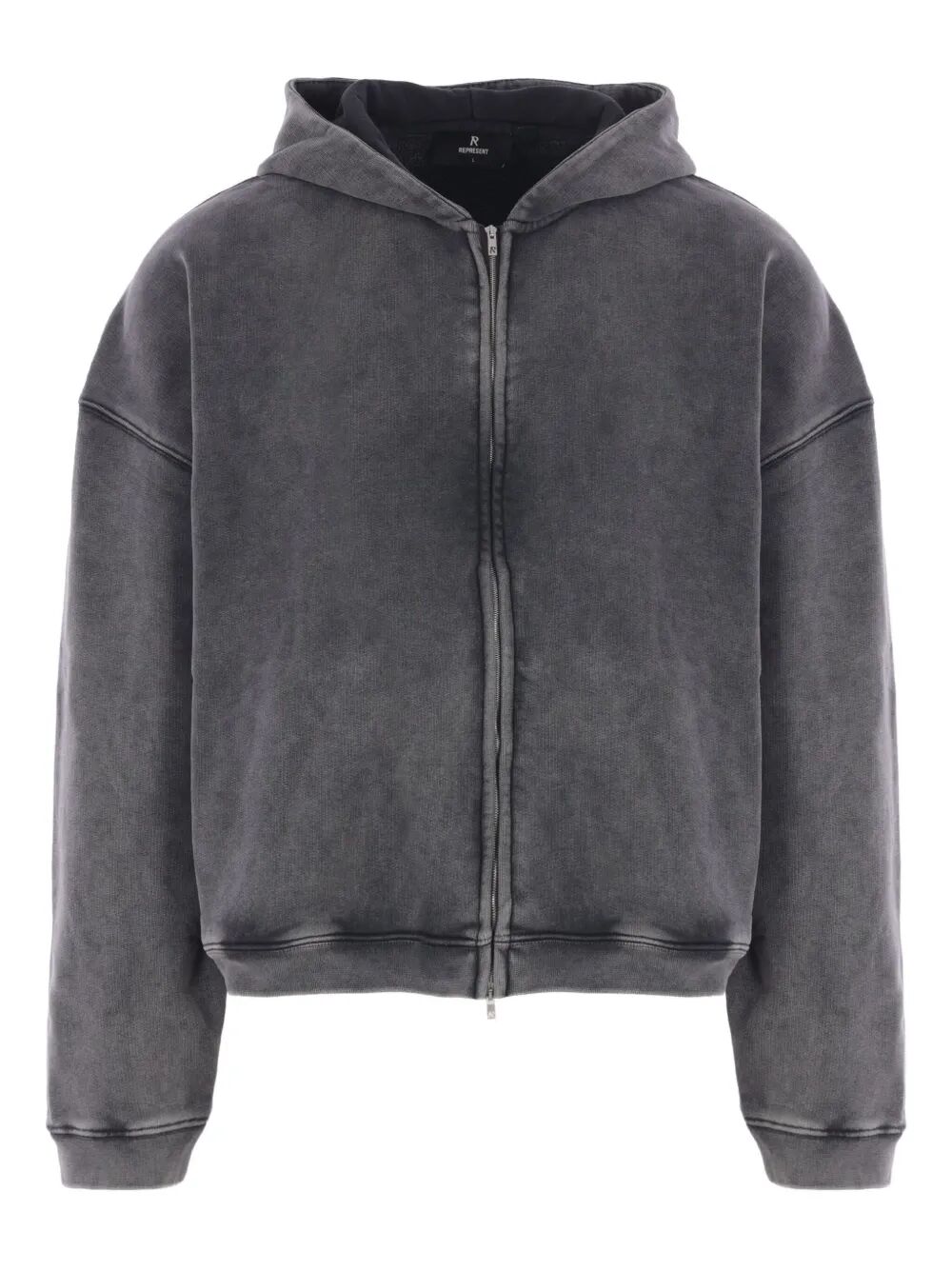 REPRESENT Boxy Oversized Zip Through Hoodie