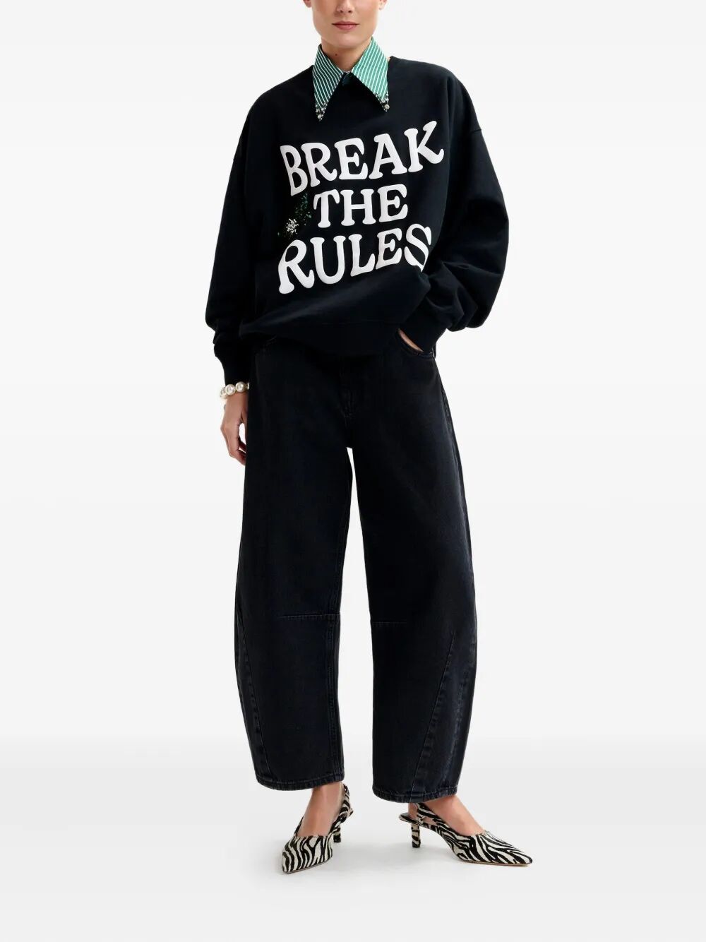 ESSENTIEL ANTWERP Women's Interstellar Barrel Leg Jeans