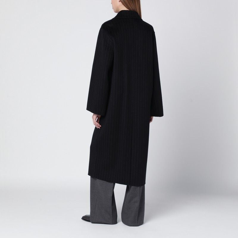 IVY OAK Double-Breasted Pinstripe Jacket