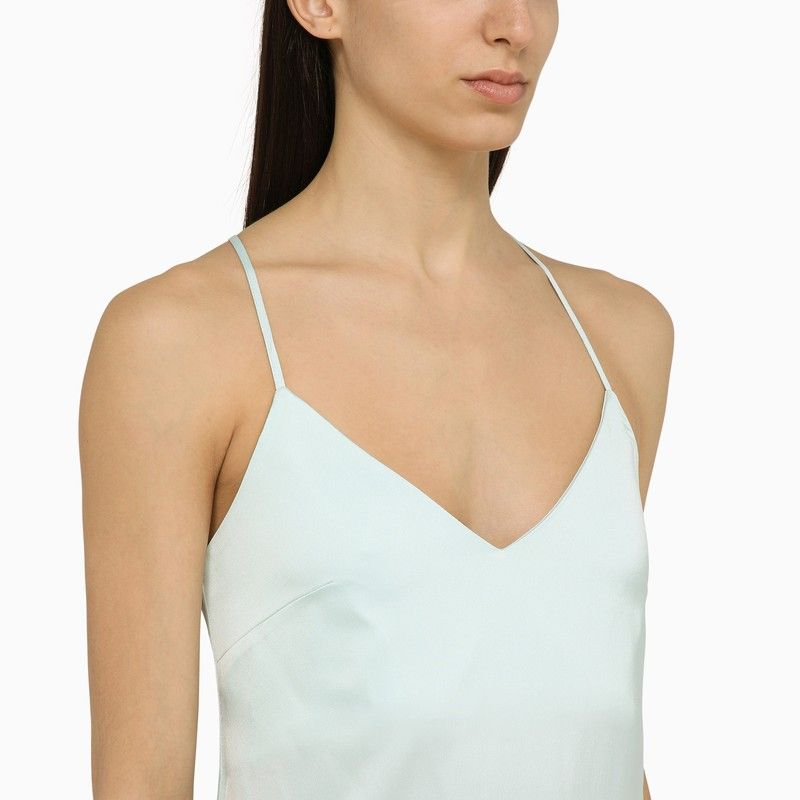 IVY OAK Noel Light Aqua Mini Satin Dress