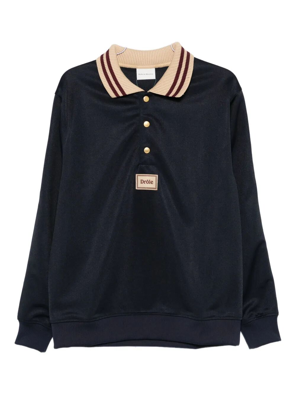 DRÔLE DE MONSIEUR Long Sleeves Polo Shirt