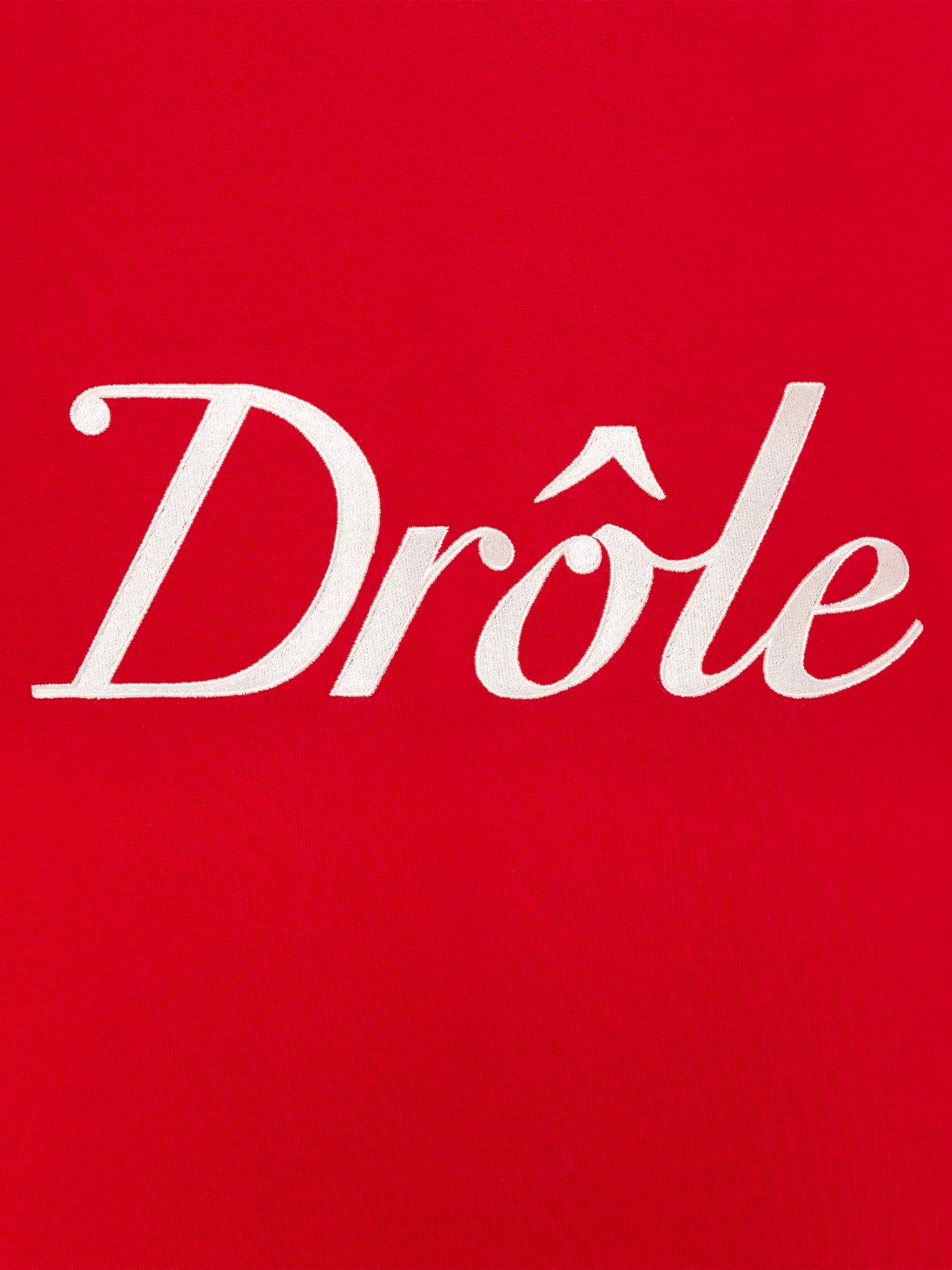 DRÔLE DE MONSIEUR Classic Long-Sleeved Polo with Embroidered Details