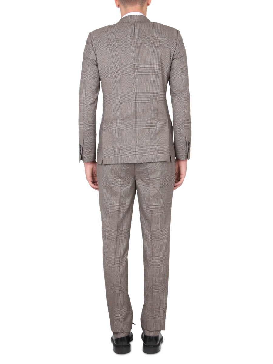 LARDINI Men's Peak Lapel Suit