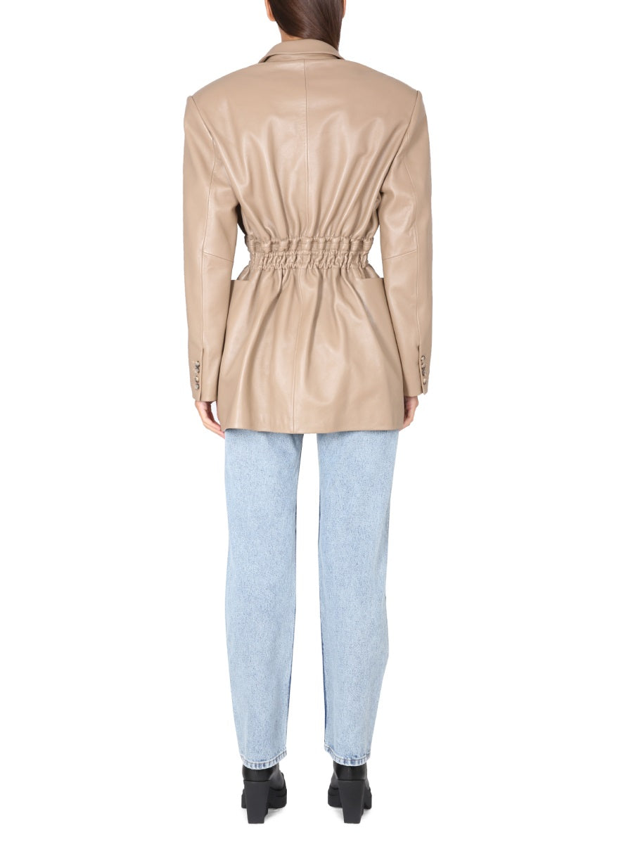 THE MANNEI Mini Blazer Dress with Peaked Lapels