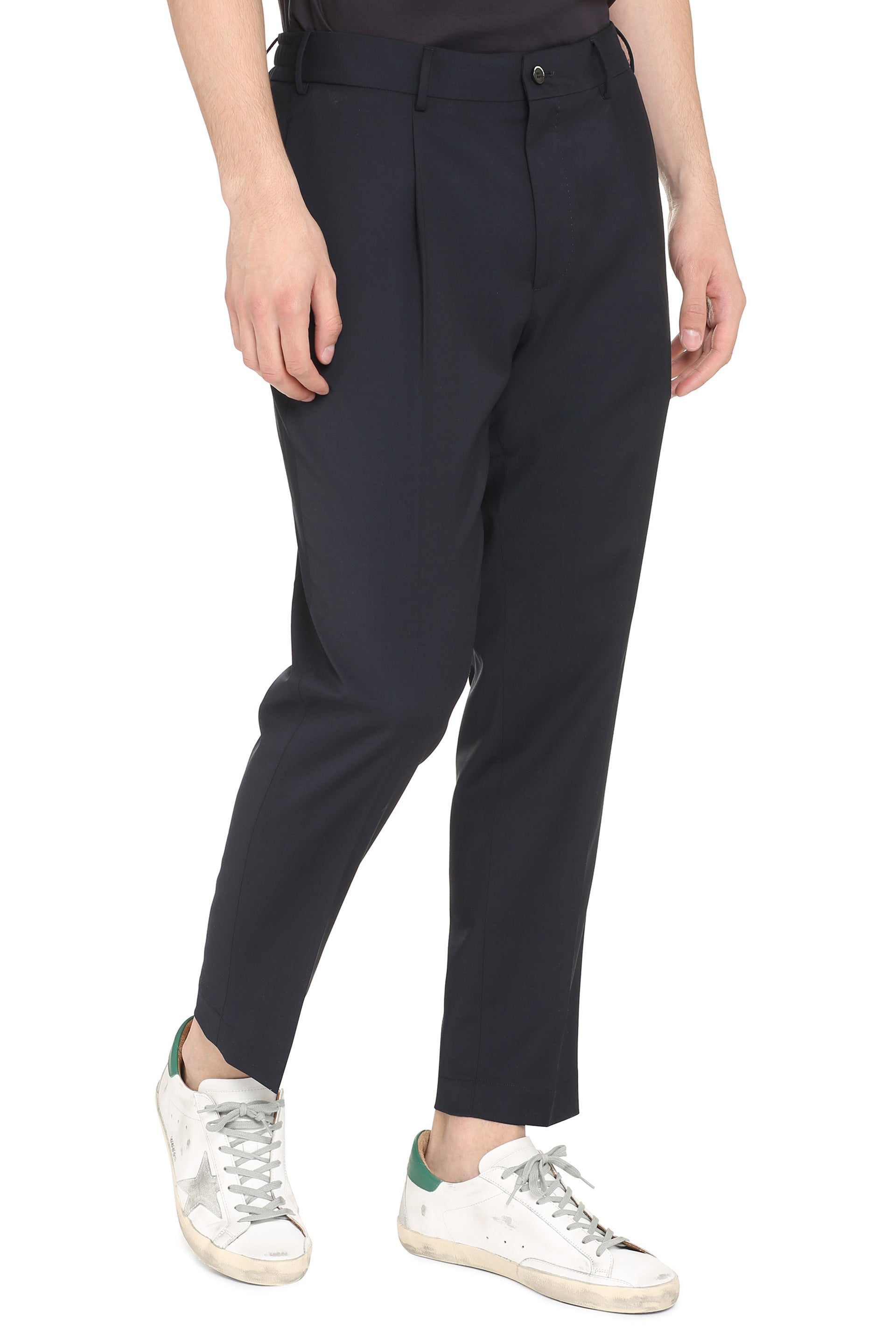 THE (ALPHABET) Tailored Wool Blend Trousers - Men's