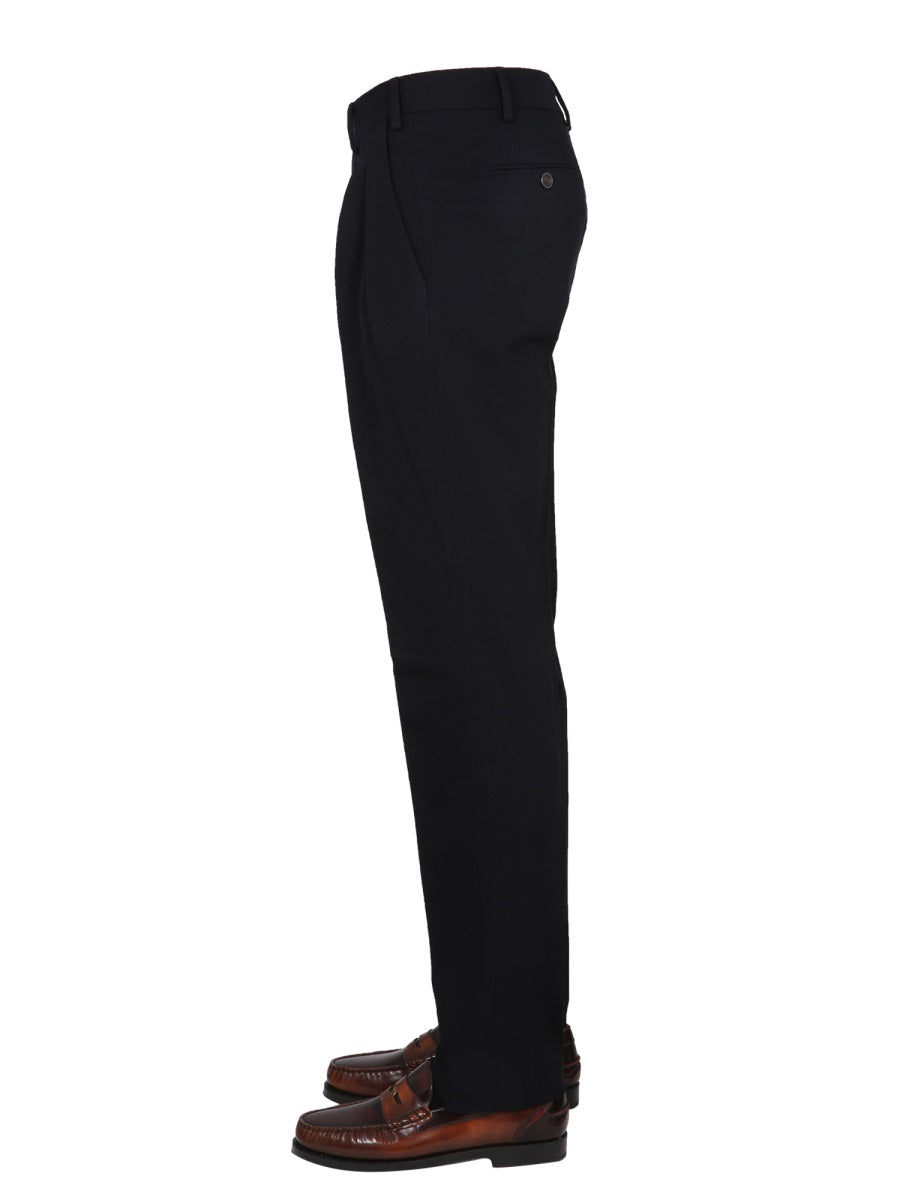 LARDINI Classic Wool and Cotton Pants for Men