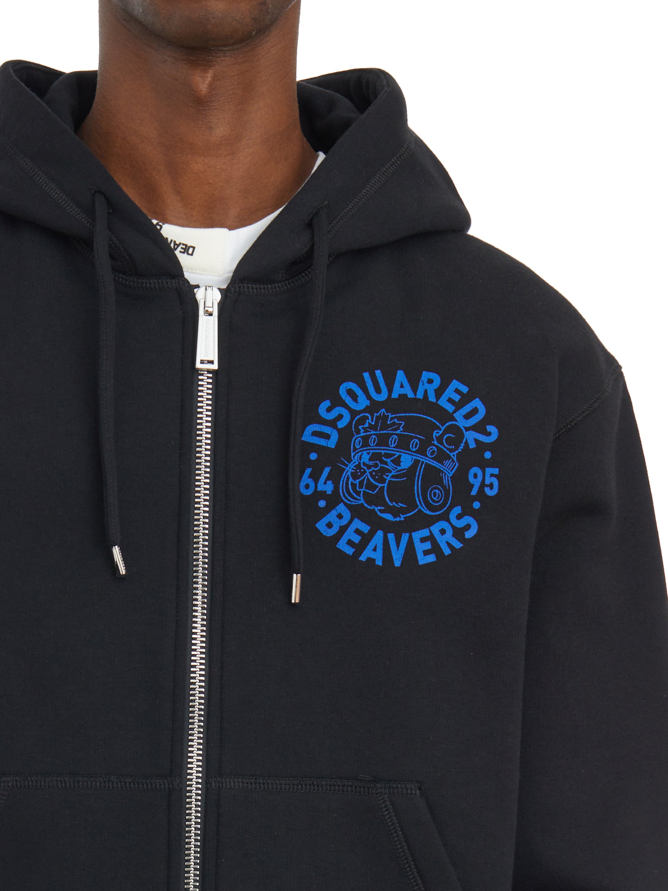 DSQUARED2 Men's Zip-Up Hoodie Sweatshirt - Size 48