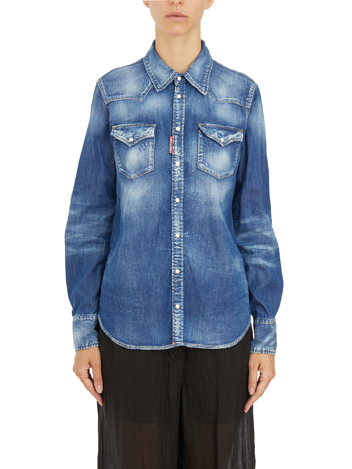 DSQUARED2 Western Denim Shirt - Size 40