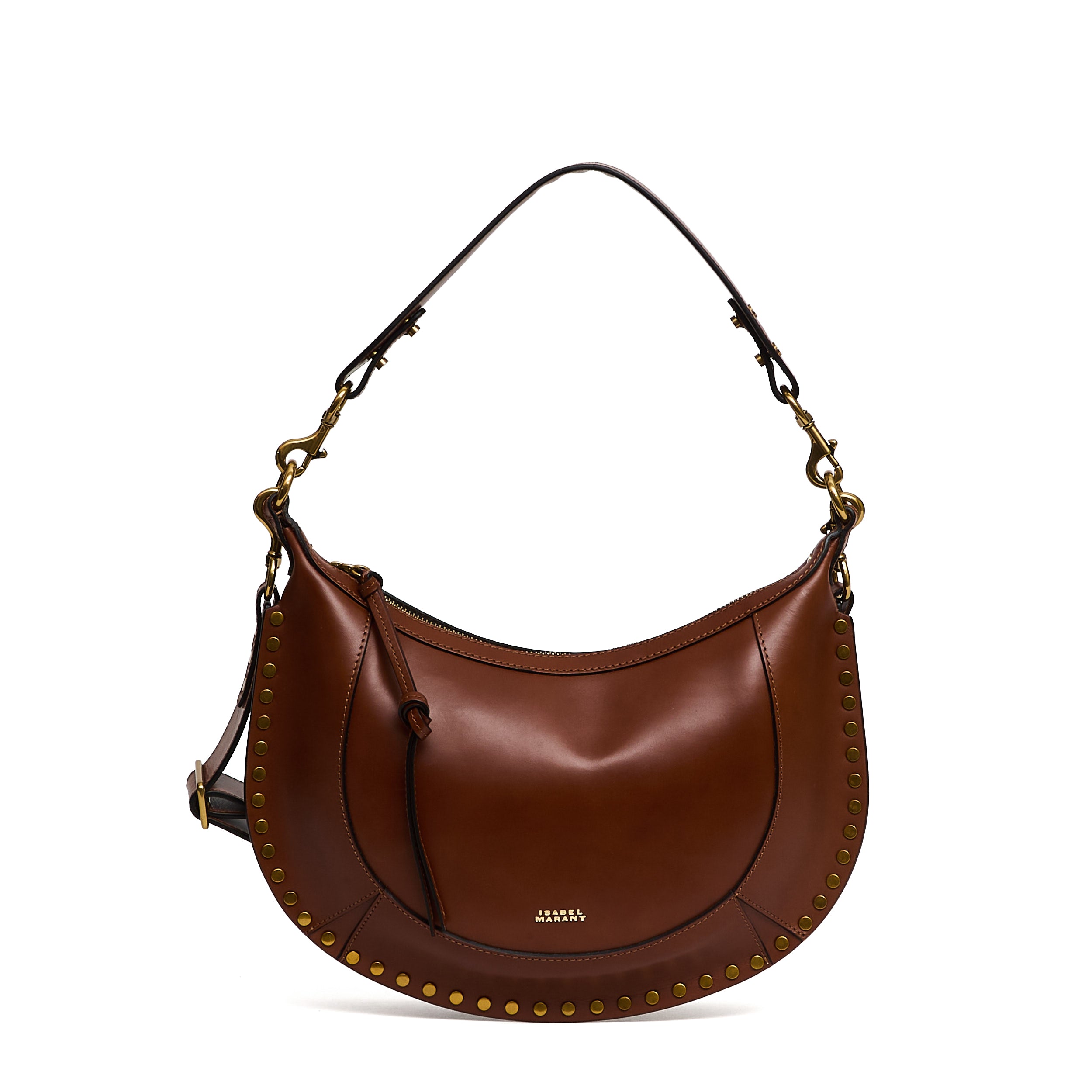 ISABEL MARANT Mini Shoulder Handbag with Gold Studs - FW25