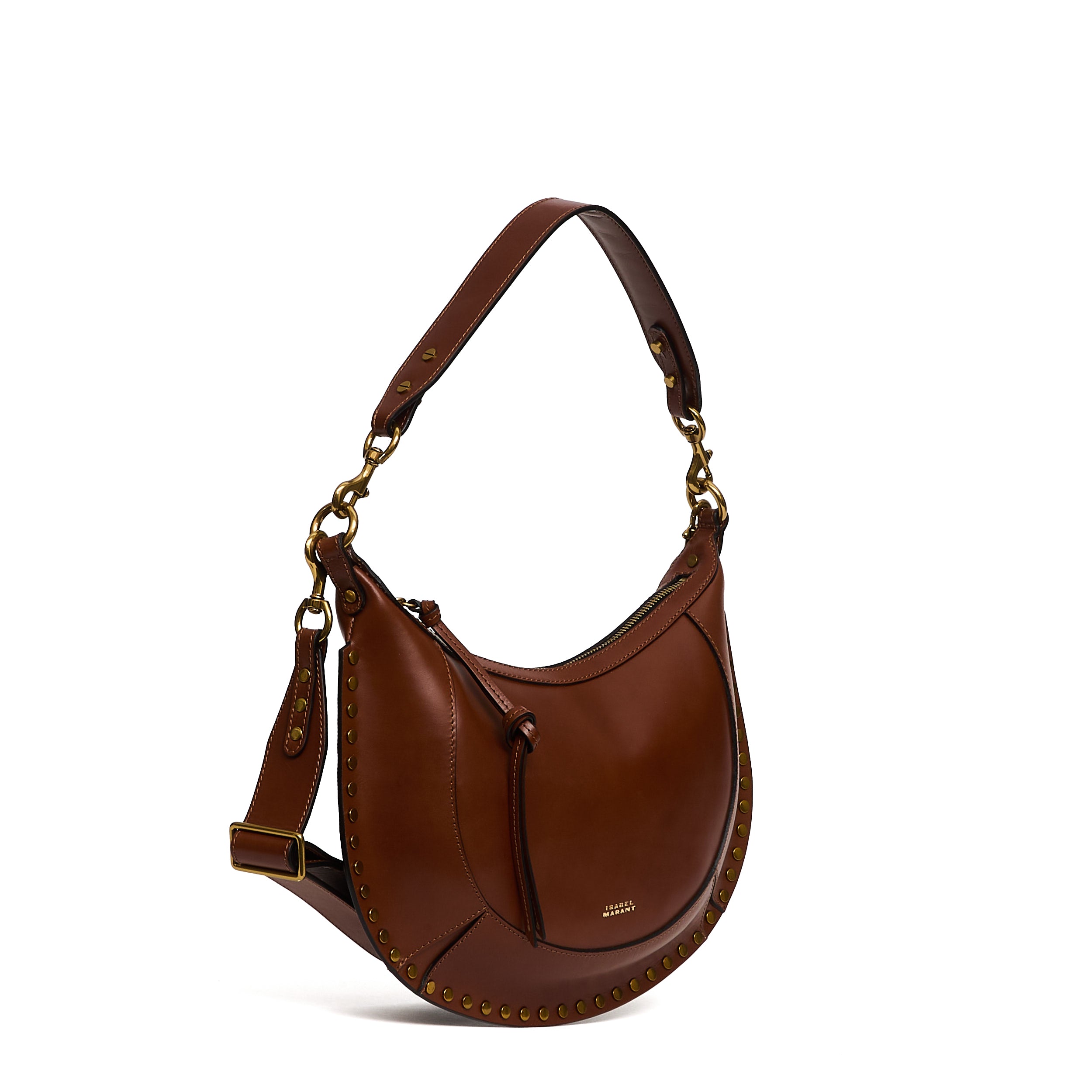 ISABEL MARANT Mini Shoulder Handbag with Gold Studs - FW25