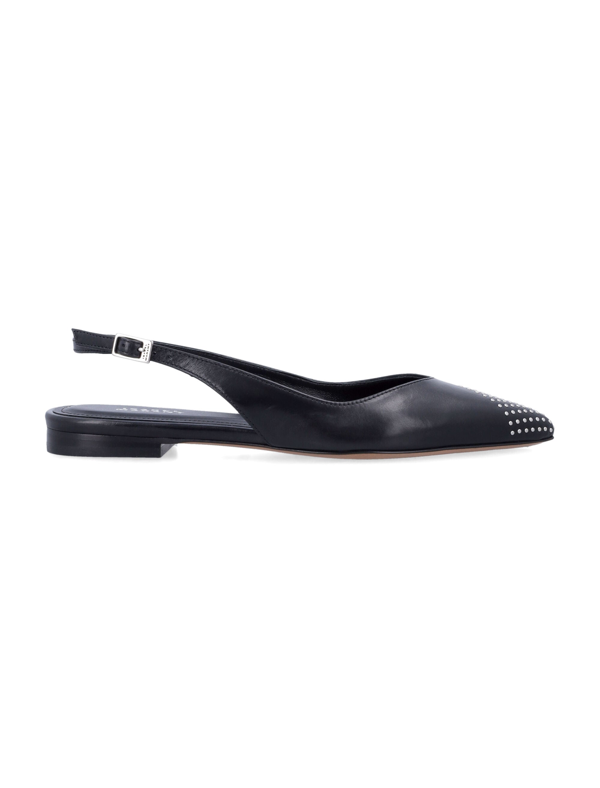 ISABEL MARANT Elegant Pointed Toe Ballet Flats with Back Strap