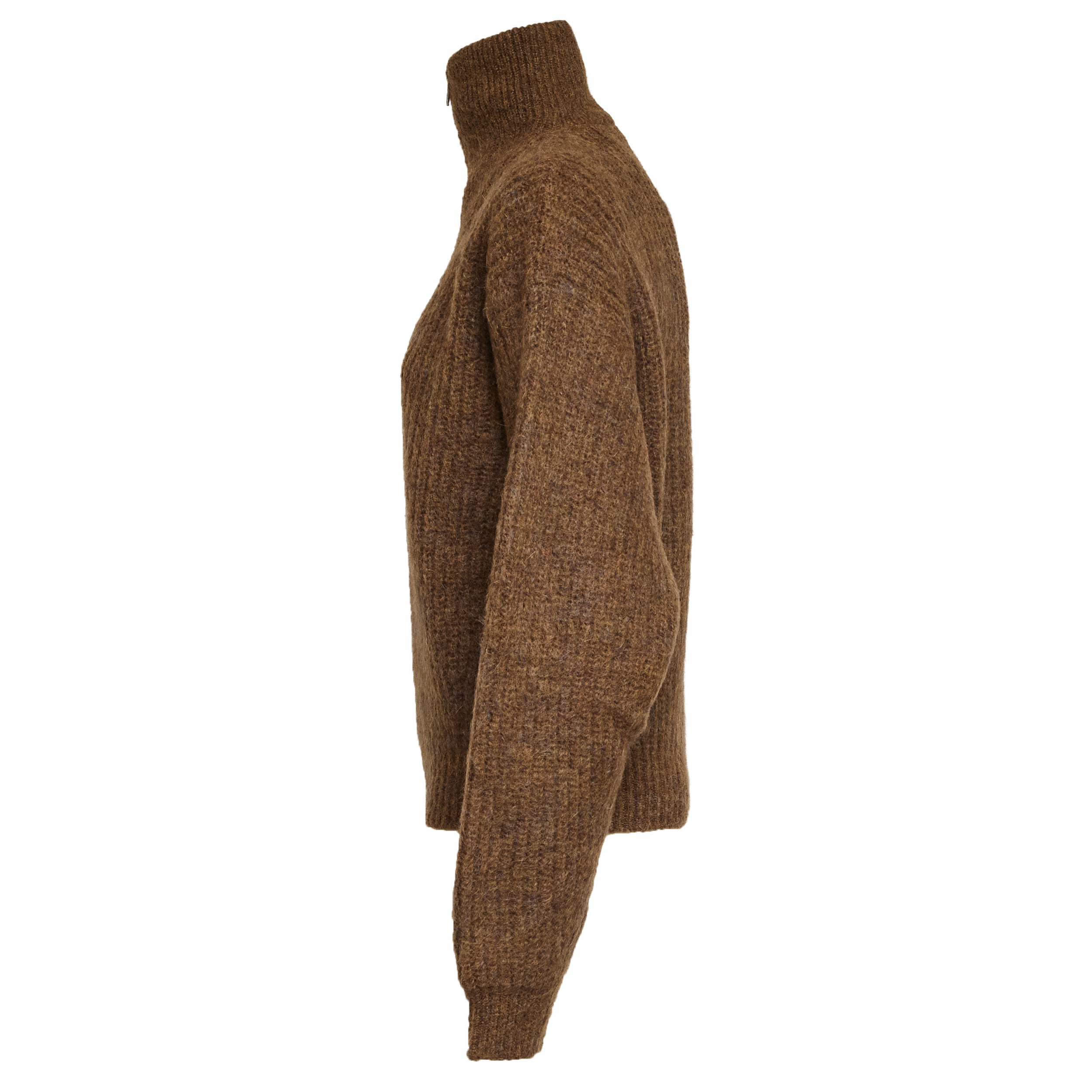 ISABEL MARANT Relaxed Fit Pullover with High Collar and Zip Detail