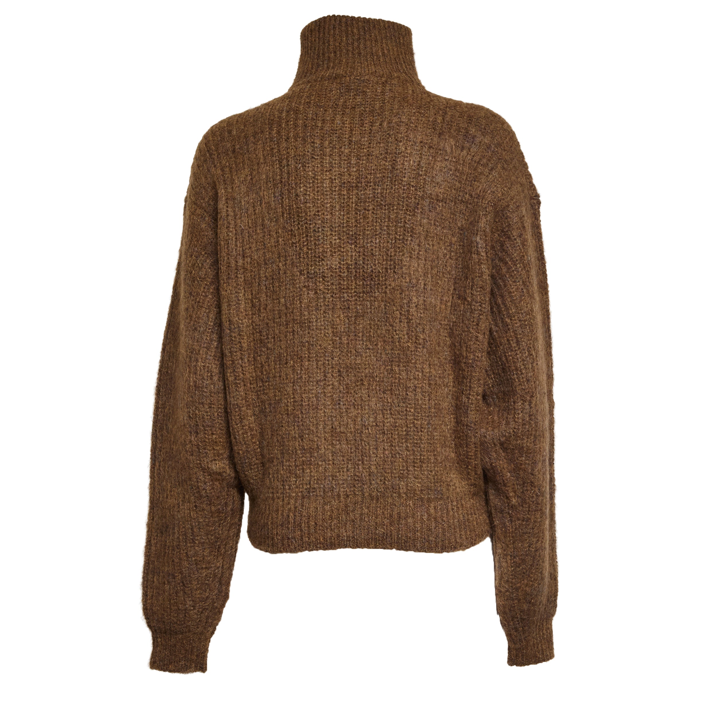 ISABEL MARANT Relaxed Fit Pullover with High Collar and Zip Detail