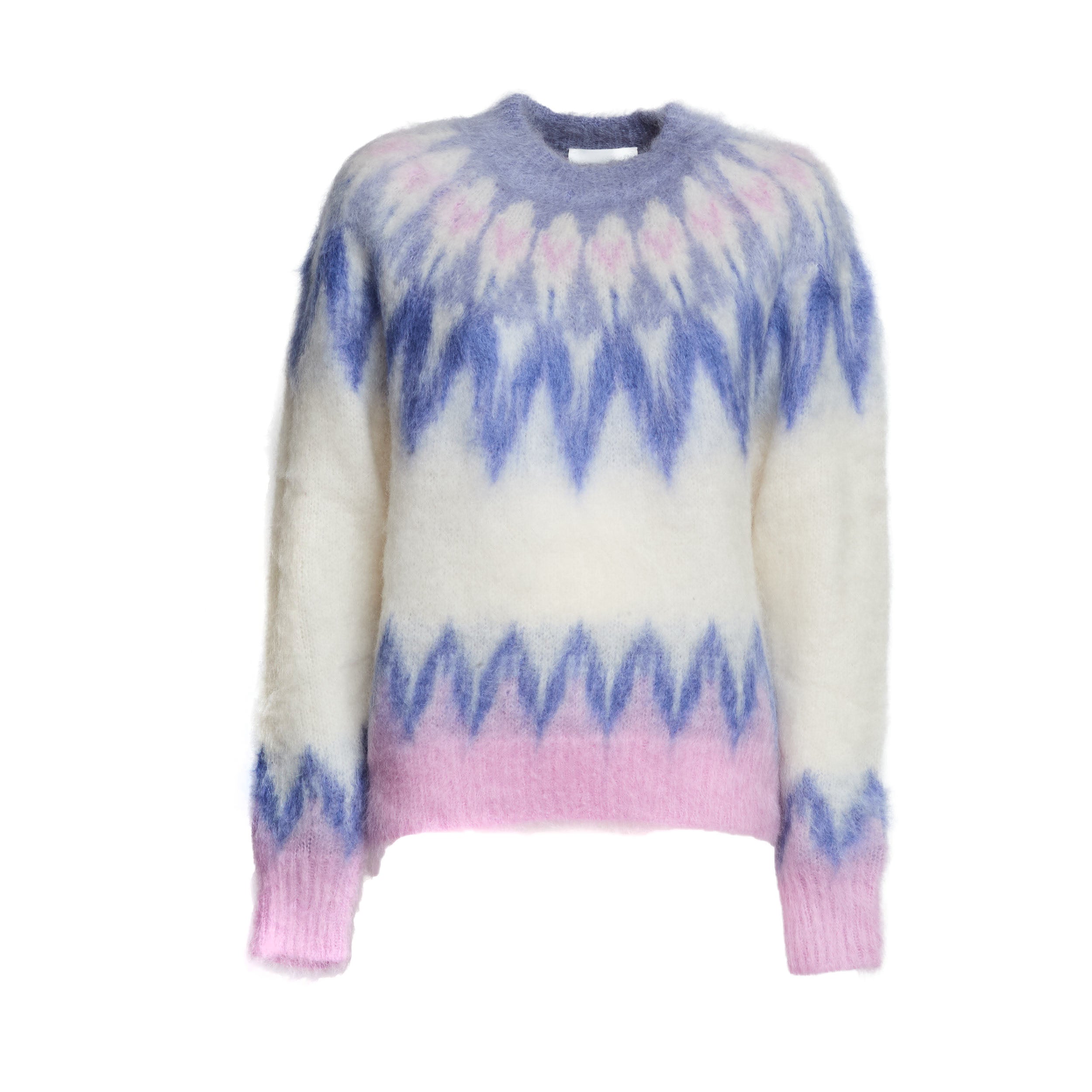 ISABEL MARANT Fair Isle Mohair Pullover Sweater