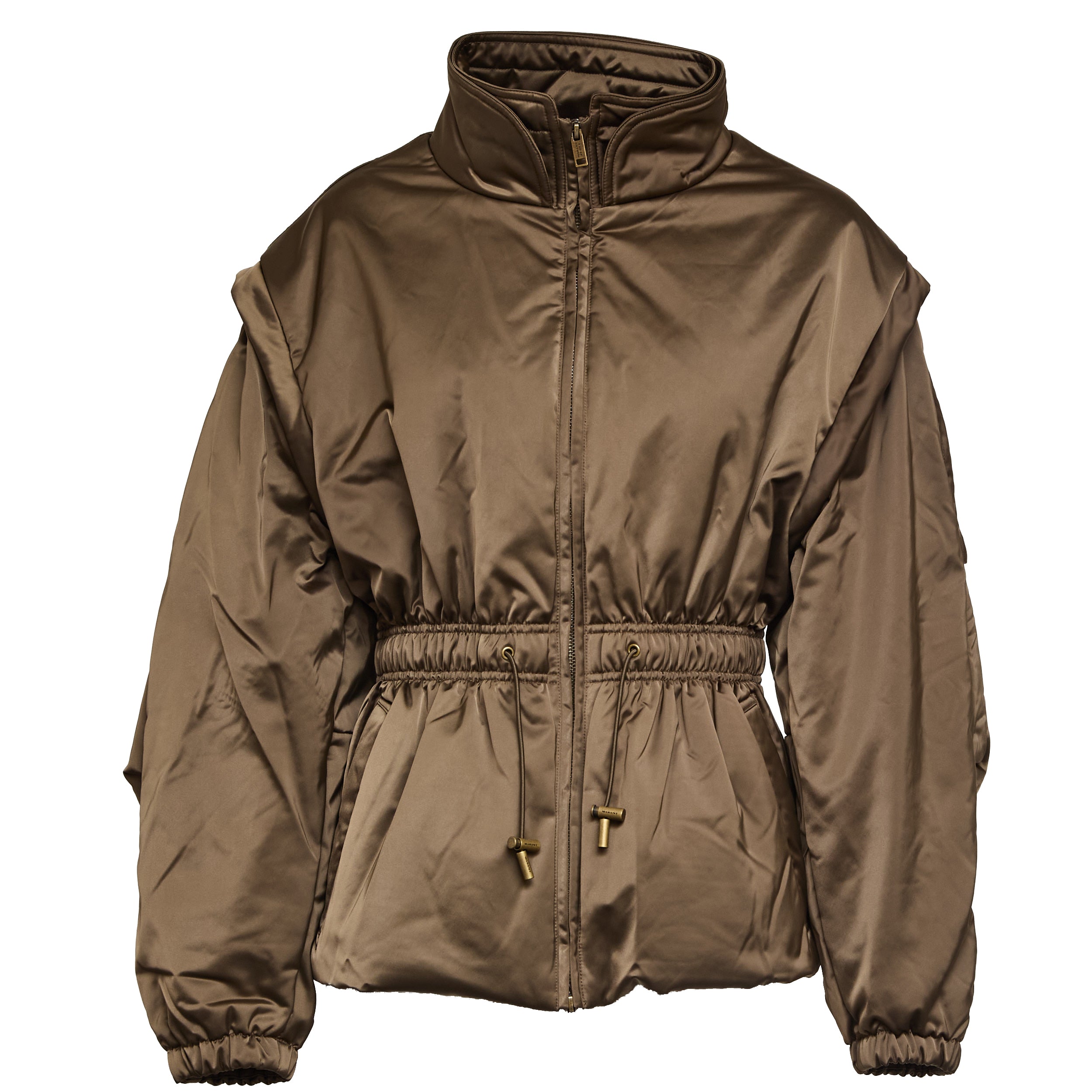 ISABEL MARANT Stand Collar Versatile Puffer Jacket with Detachable Sleeves