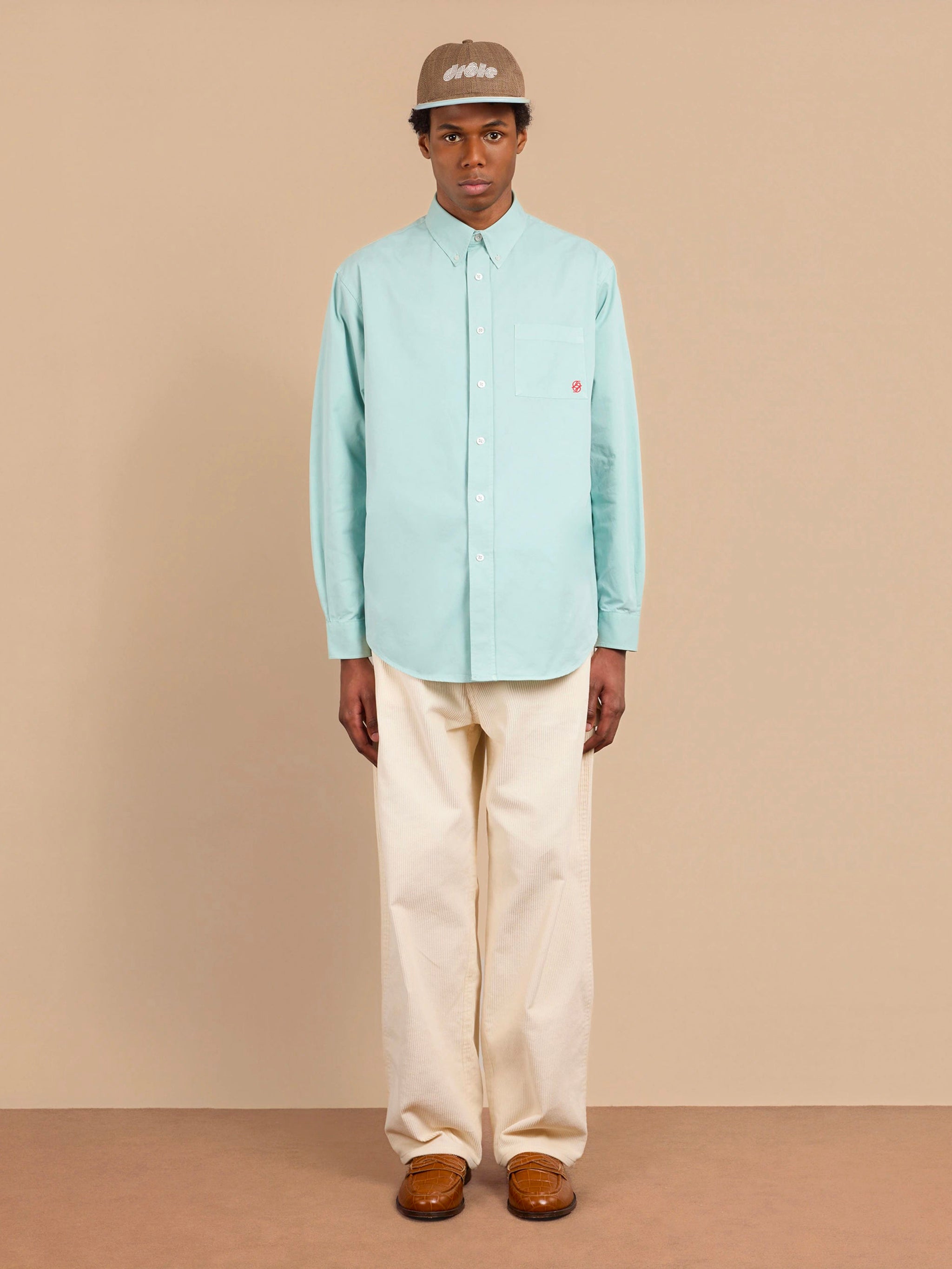 DRÔLE DE MONSIEUR Reflective Detail Long-Sleeved Shirt - Size M