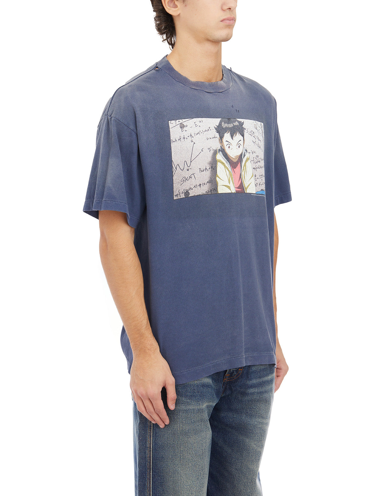 SAINT MXXXXXX Crew Neck Cotton T-Shirt - Size L