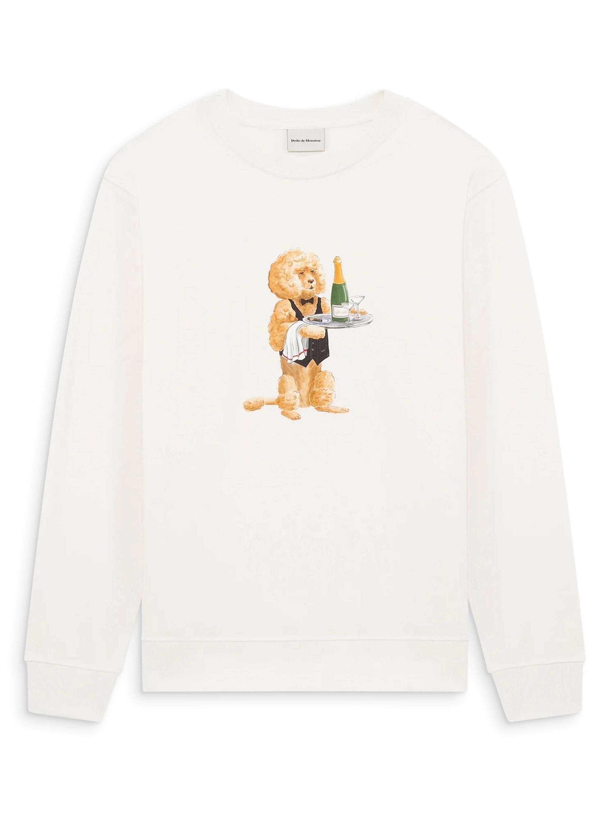 DRÔLE DE MONSIEUR Poodle Print Long-Sleeved Sweatshirt for Men - FW25
