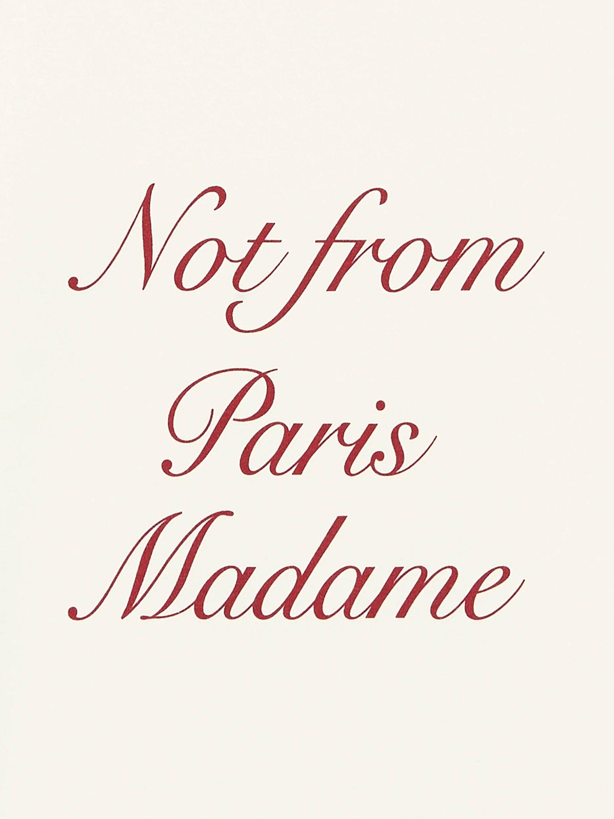 DRÔLE DE MONSIEUR Slogan Calligraphy T-Shirt with Long Sleeves