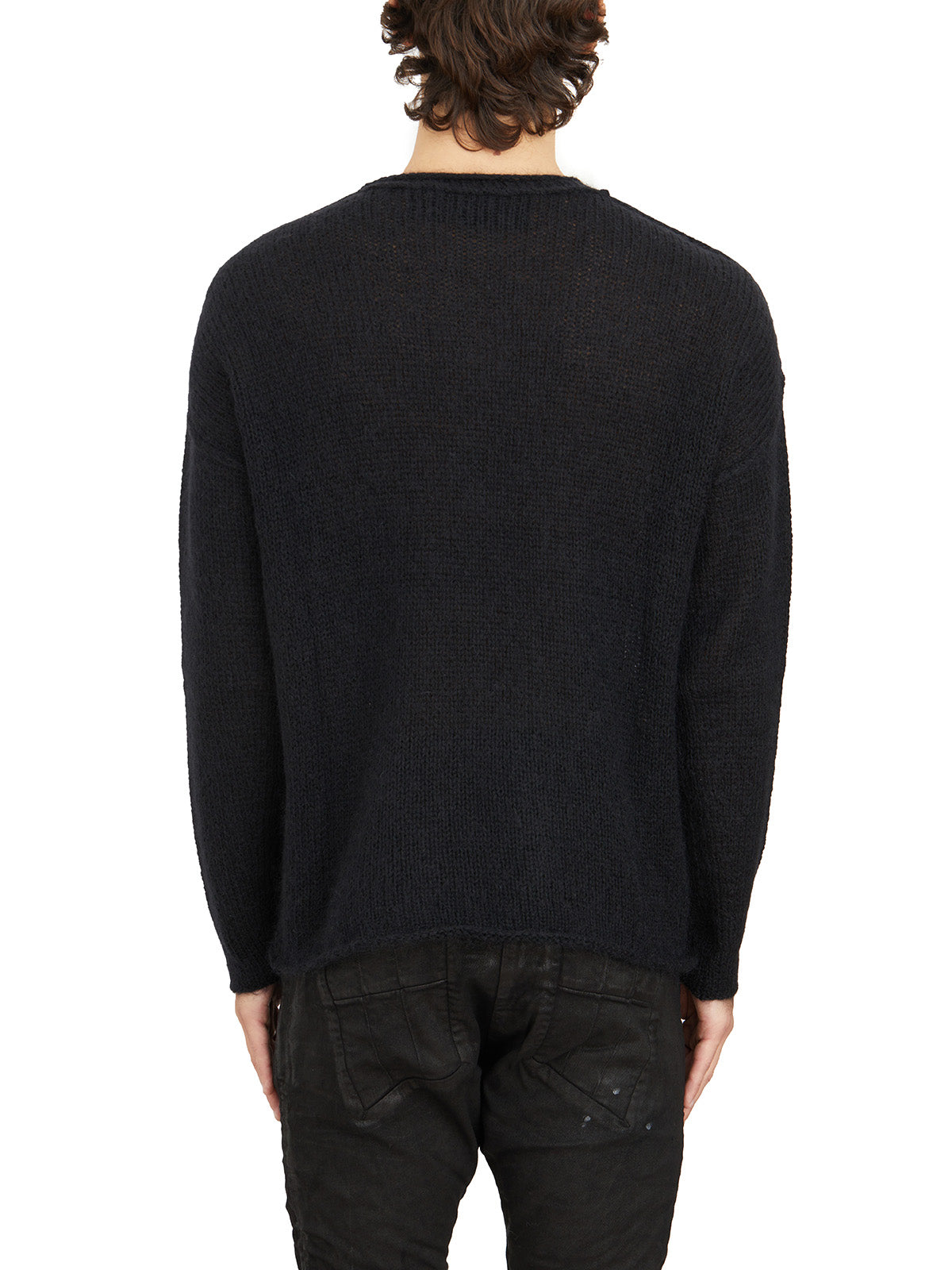 ISABEL BENENATO Men's Wool and Mohair Knit Sweater - Size M