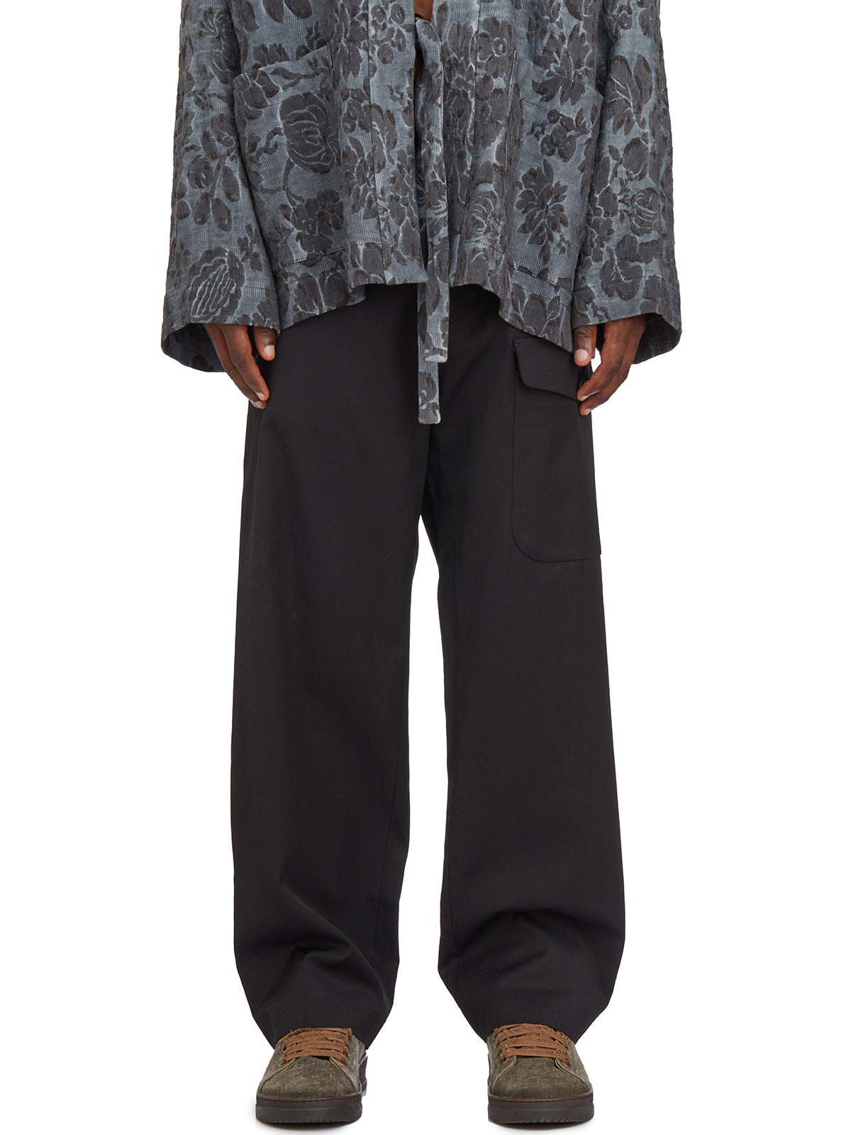 UMA WANG Men's Cotton and Viscose Paxton Trousers - Size M
