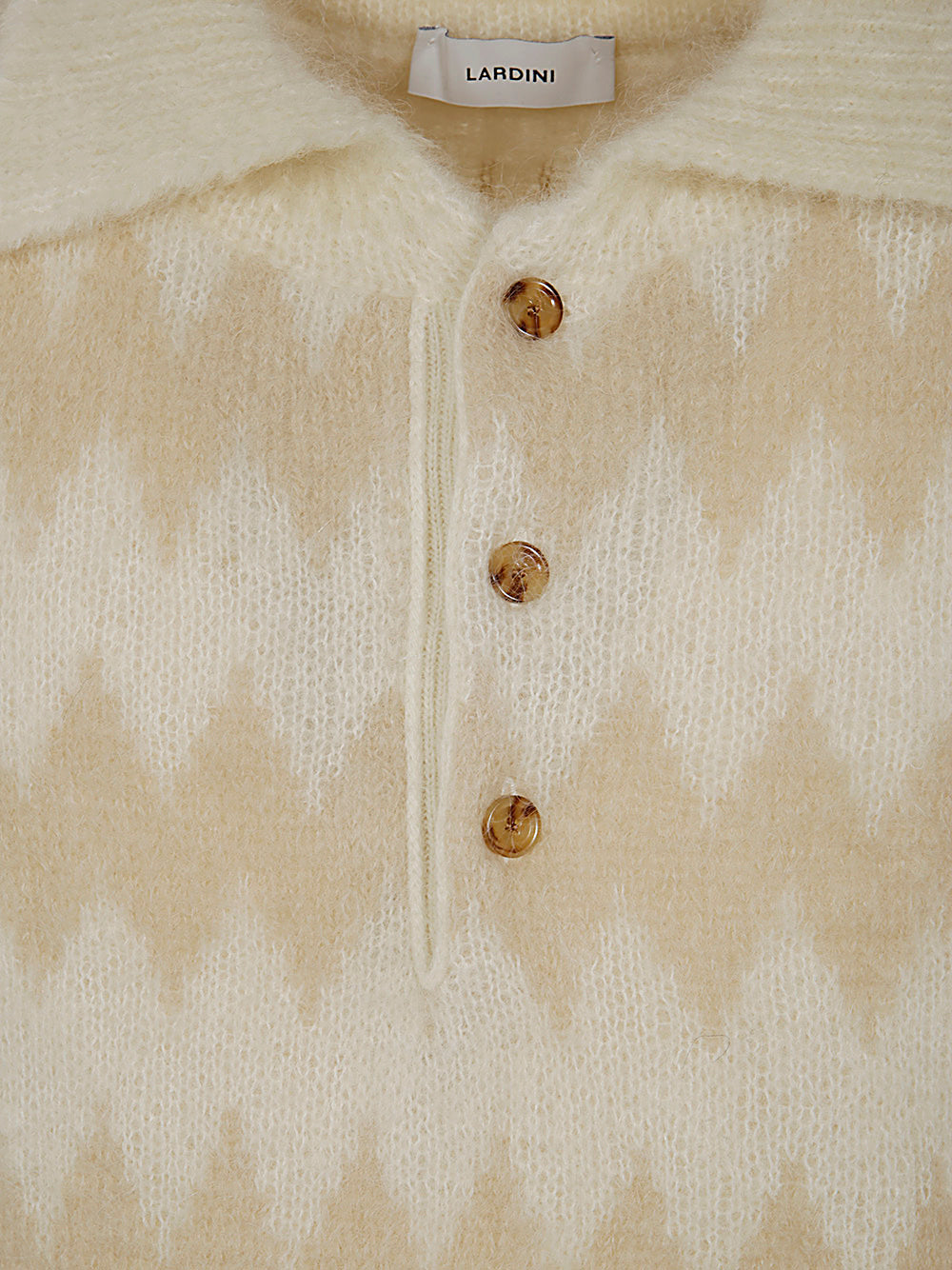 LARDINI Classic Mohair Blend Polo Shirt for Men