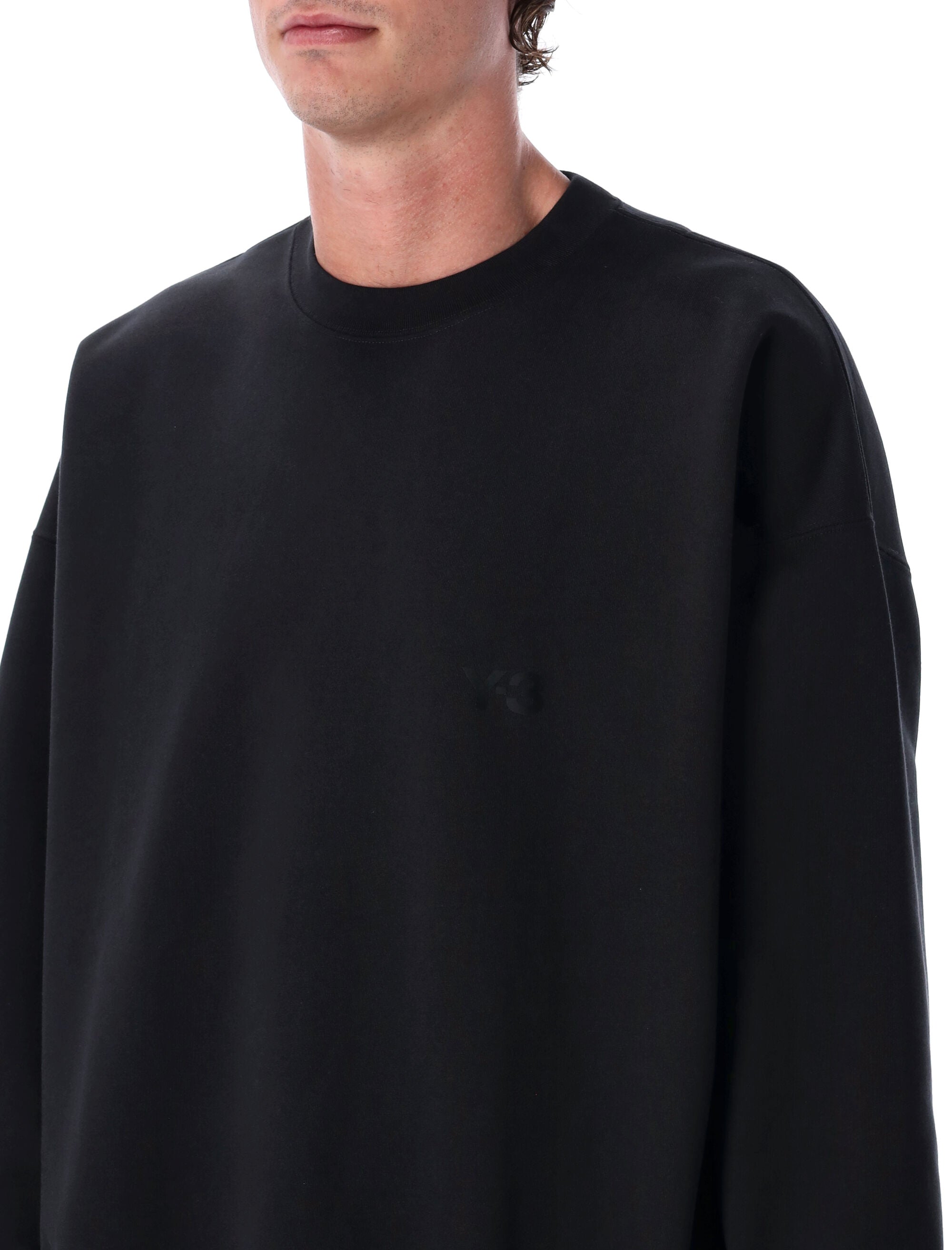 Y-3 Loose-Fit Brushed Terry Crewneck Sweatshirt