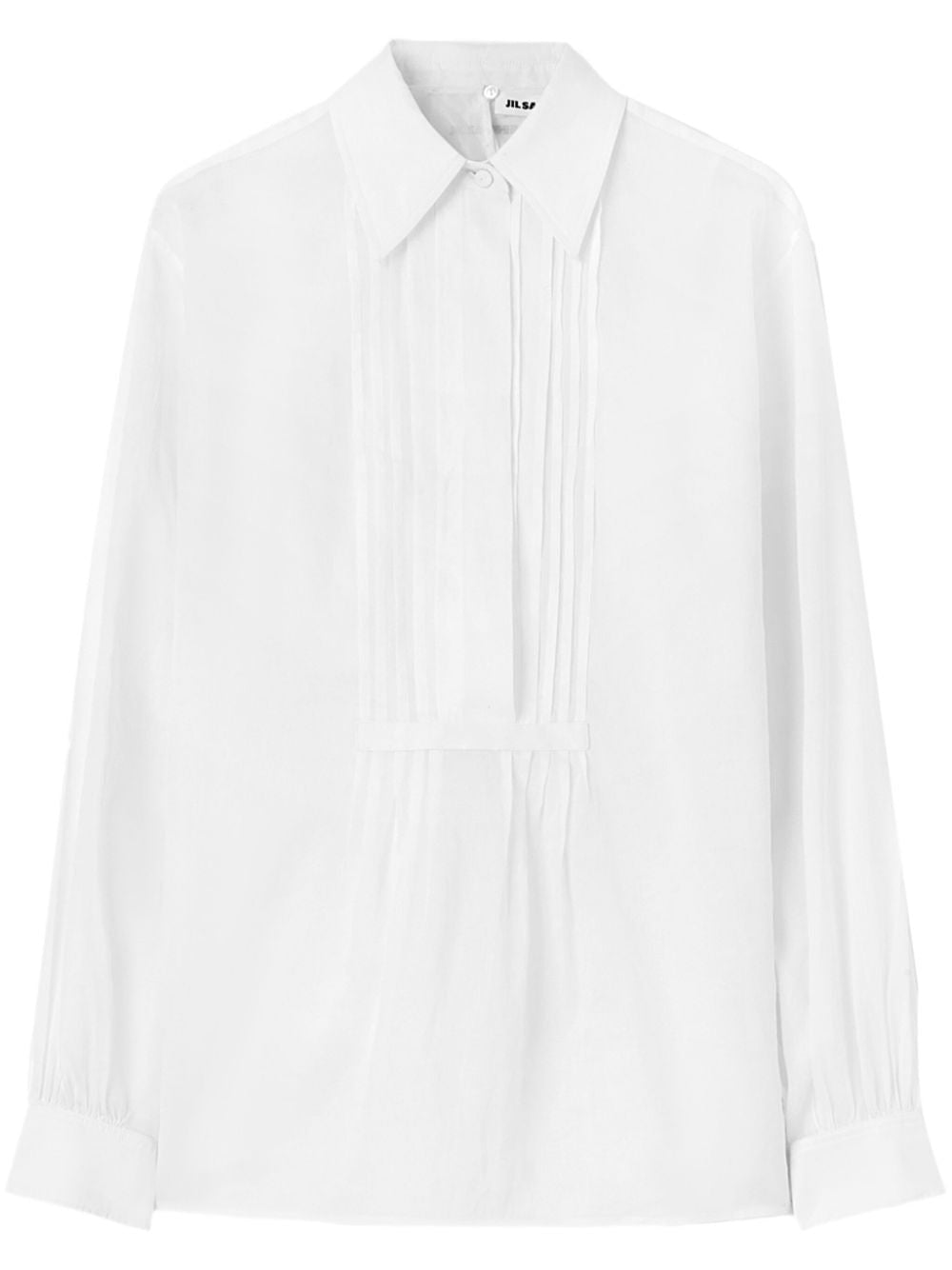 JIL SANDER Pleated Cotton Shirt - FW24 Collection