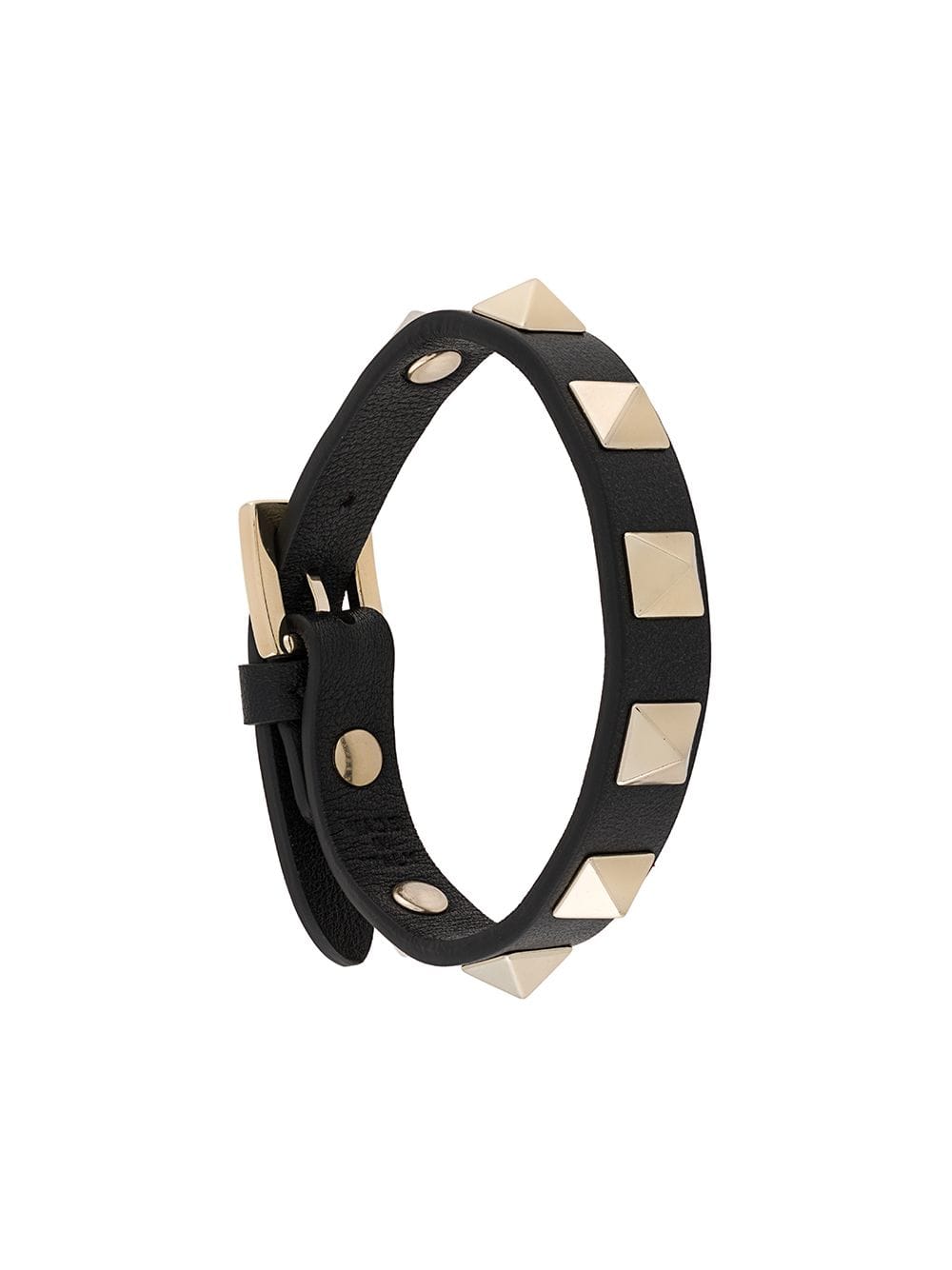 VALENTINO GARAVANI Rockstud Leather Bracelet - Adjustable 16.6-19.3 CM