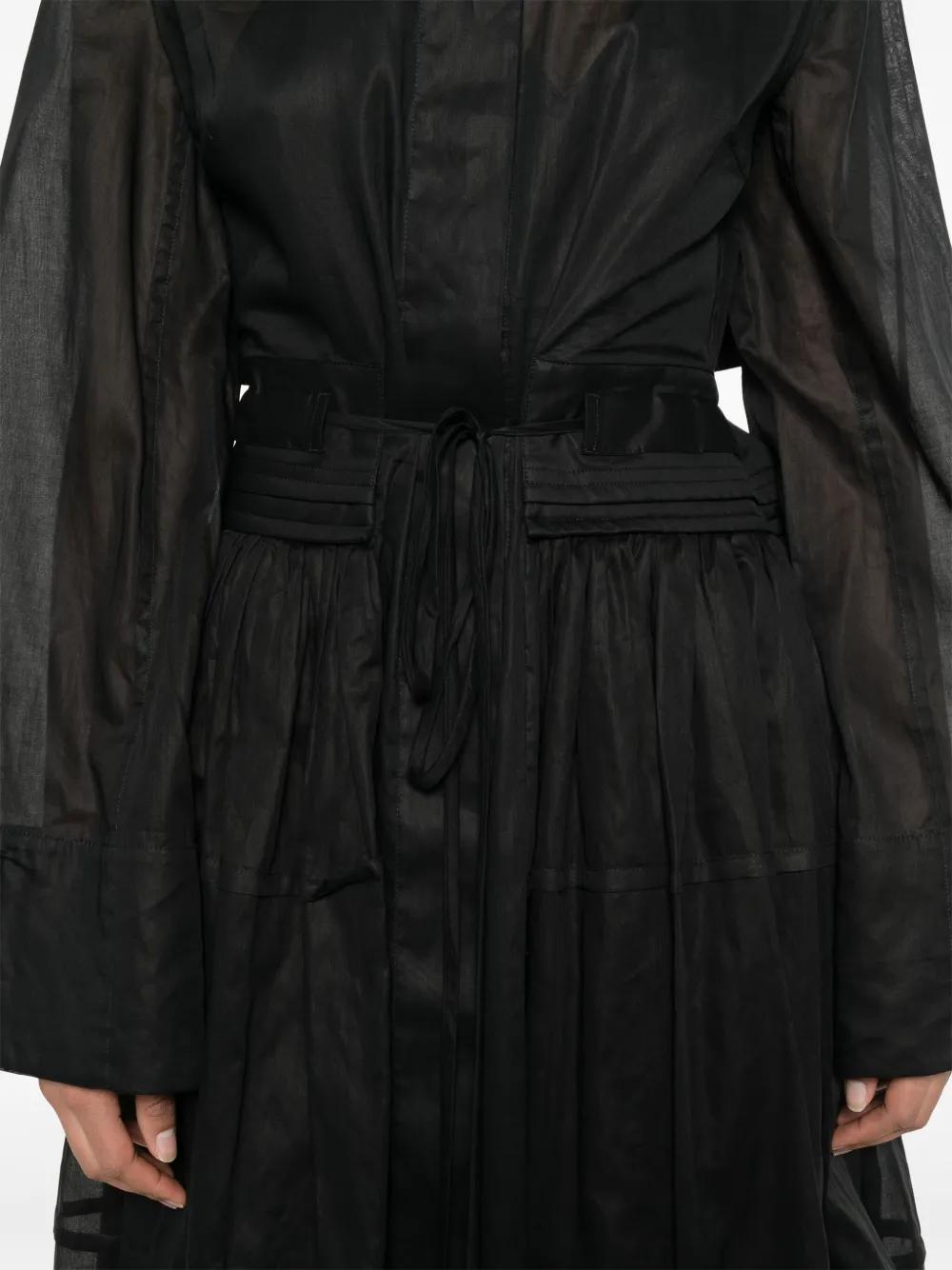 JIL SANDER Mini Belted Pleated Skirt