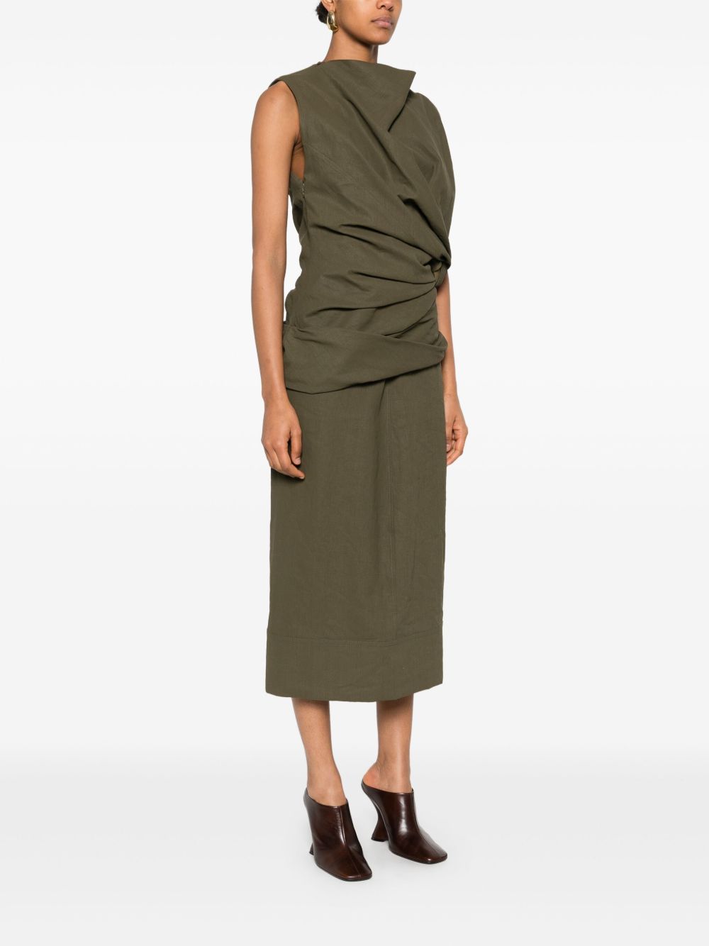 JIL SANDER Draped Mini Dress for Women