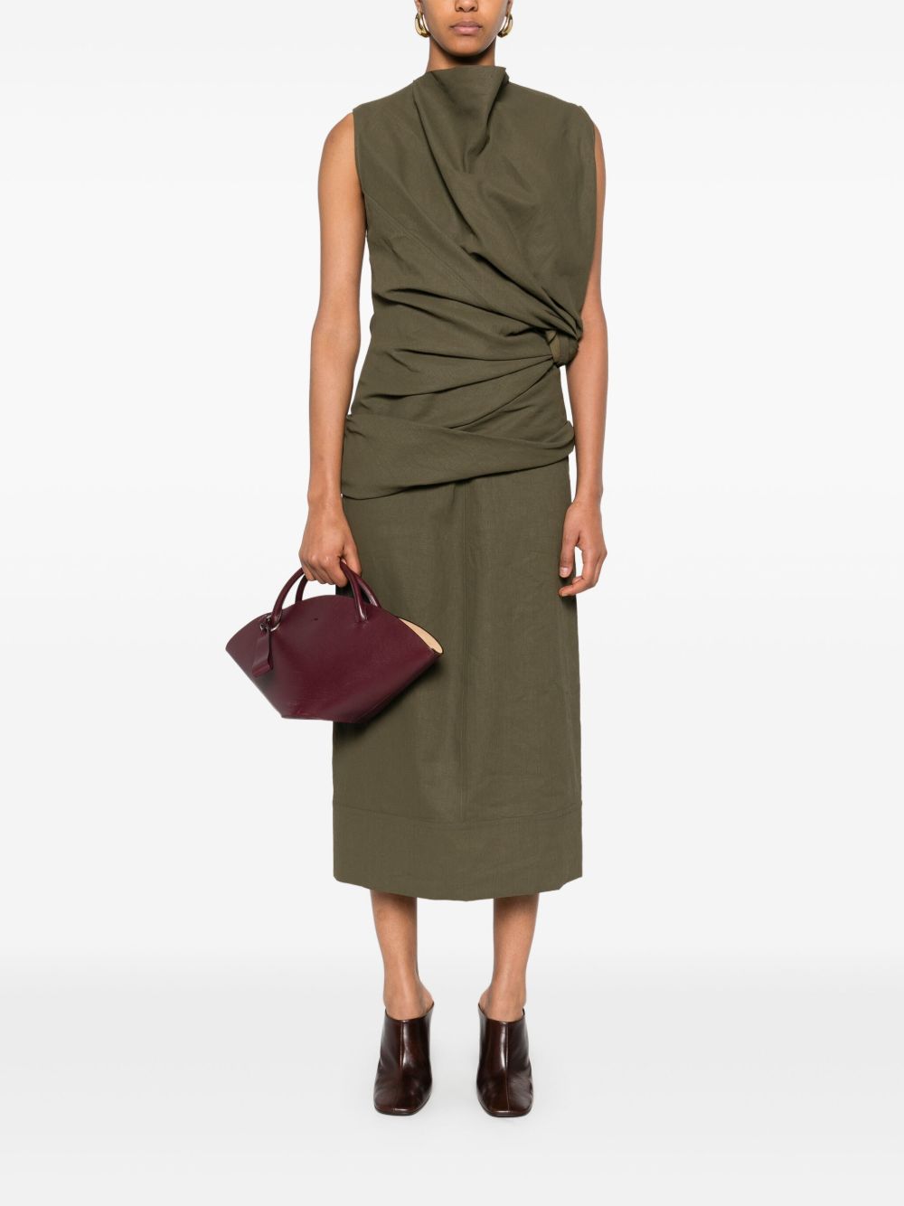 JIL SANDER Draped Mini Dress for Women