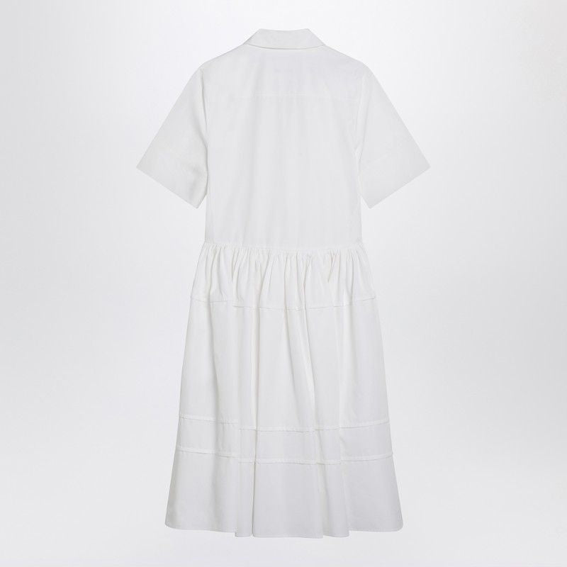 JIL SANDER Cotton Chemisier Mini Dress
