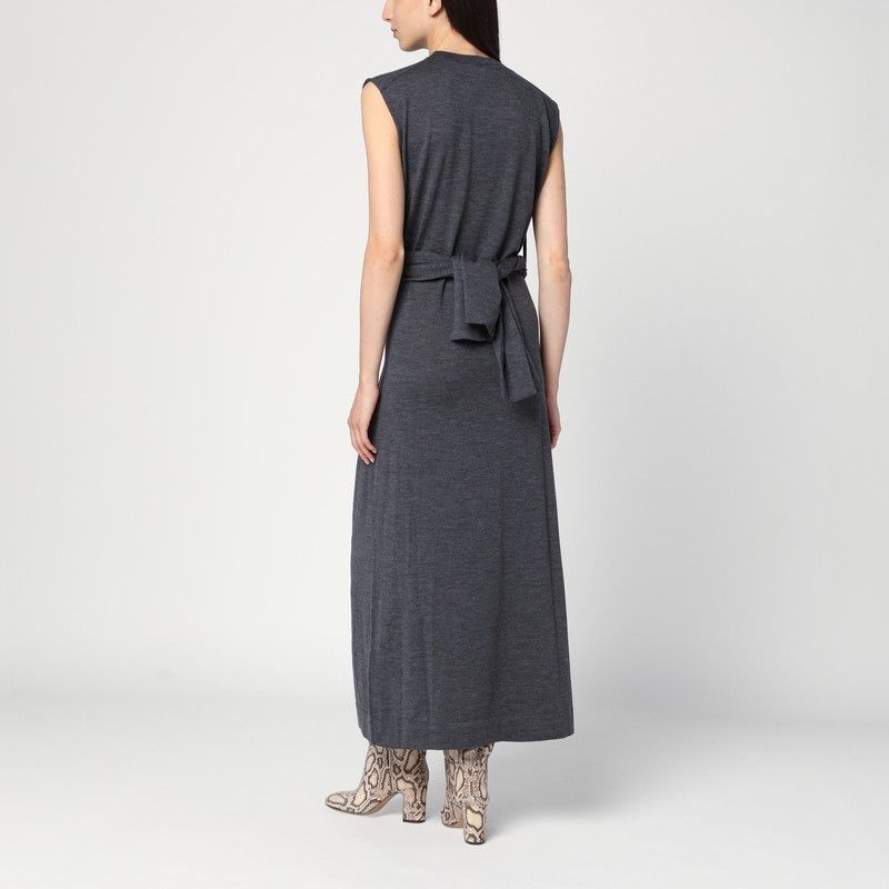 JIL SANDER Chic Midi Dress with Crossover Detail