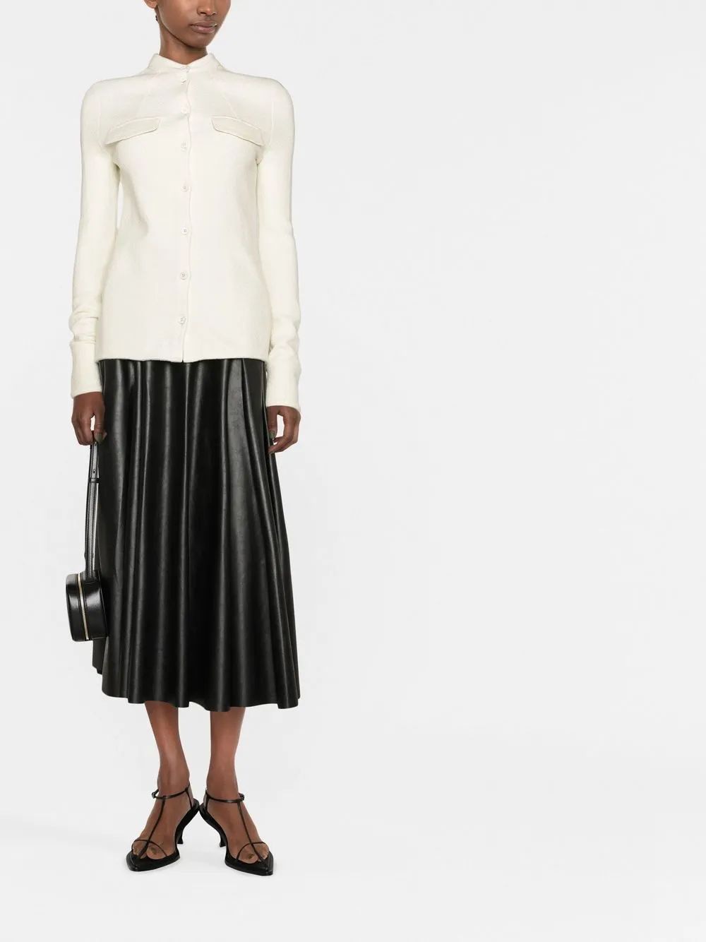 JIL SANDER Stretch Wool Blend Shirt for Women