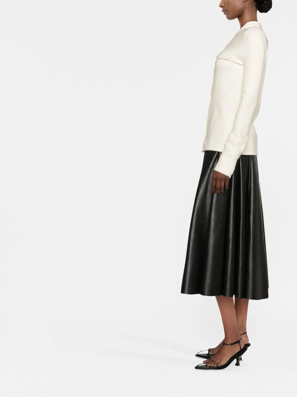 JIL SANDER Stretch Wool Blend Shirt for Women