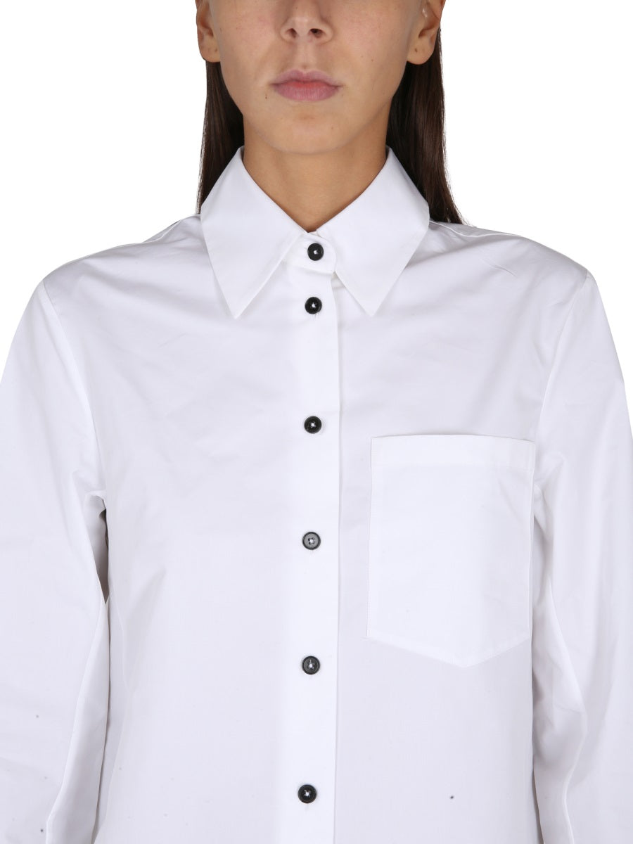 JIL SANDER Classic Pointed Collar Poplin Shirt