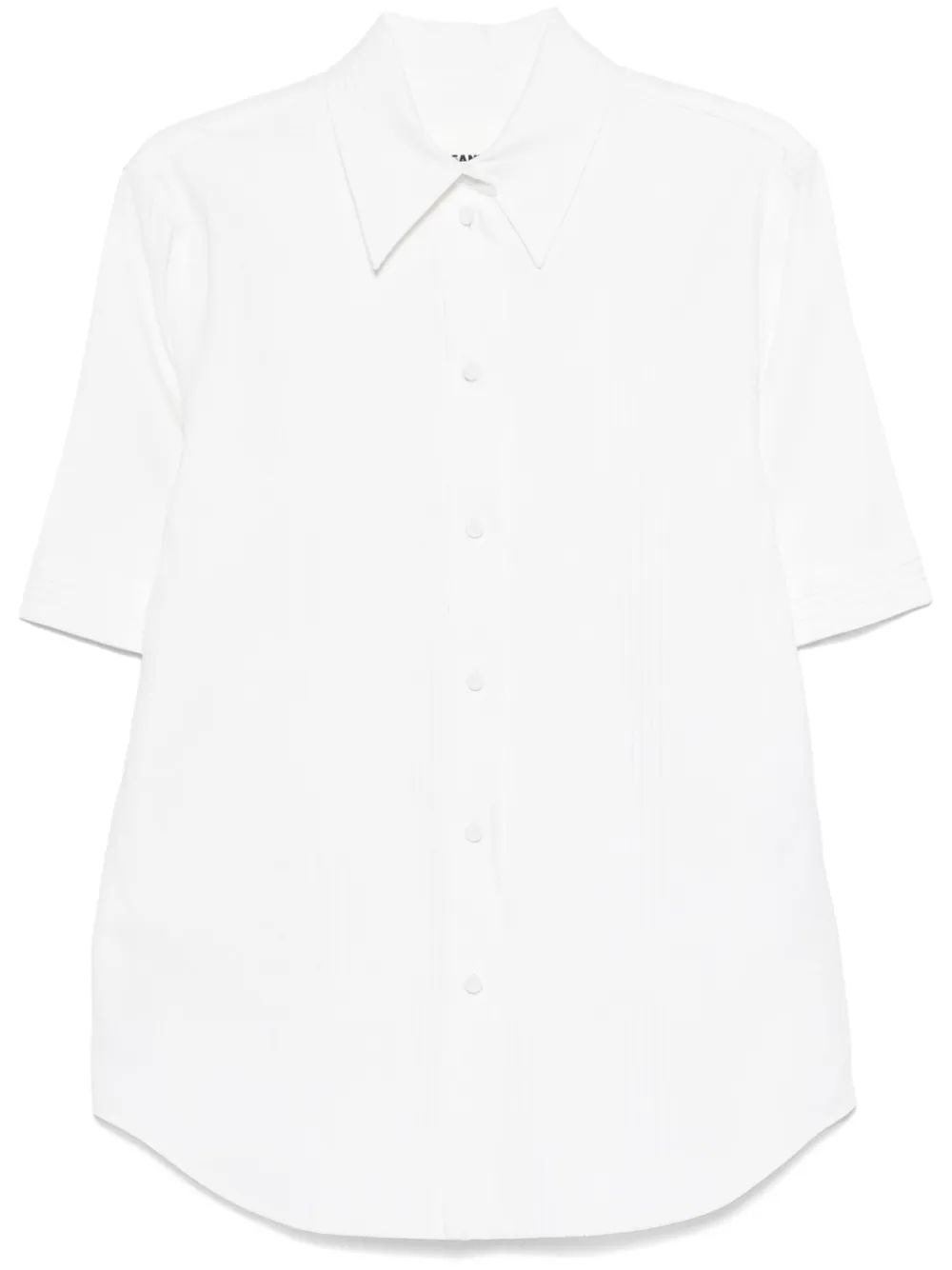 JIL SANDER Pleated Wide Shirt for Women - SS25 Collection