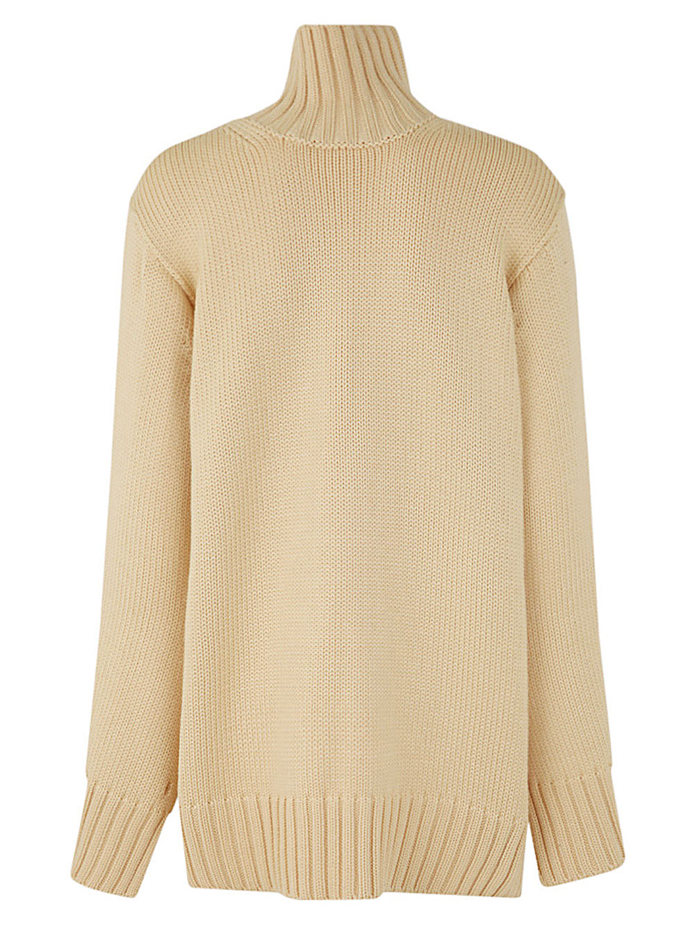 JIL SANDER Long Sleeve Women's Merino Knit Sweater