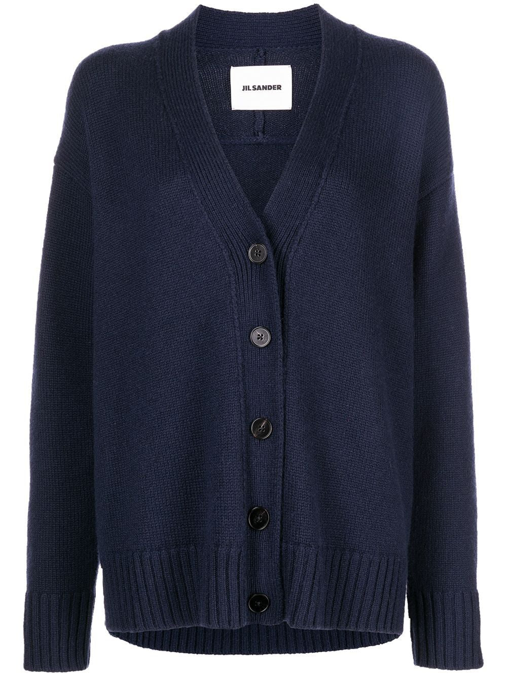 JIL SANDER Cashmere Cardigan for Women - Straight Cut with Button Closure